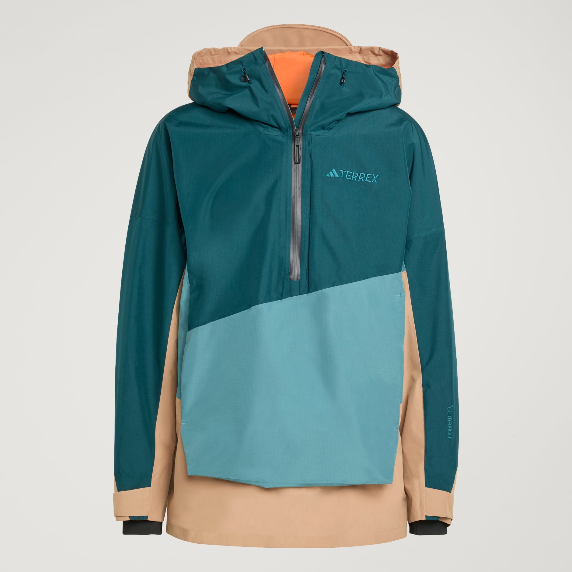 Jachetă anorak Terrex Xploric cu două straturi CLIMAPROOF