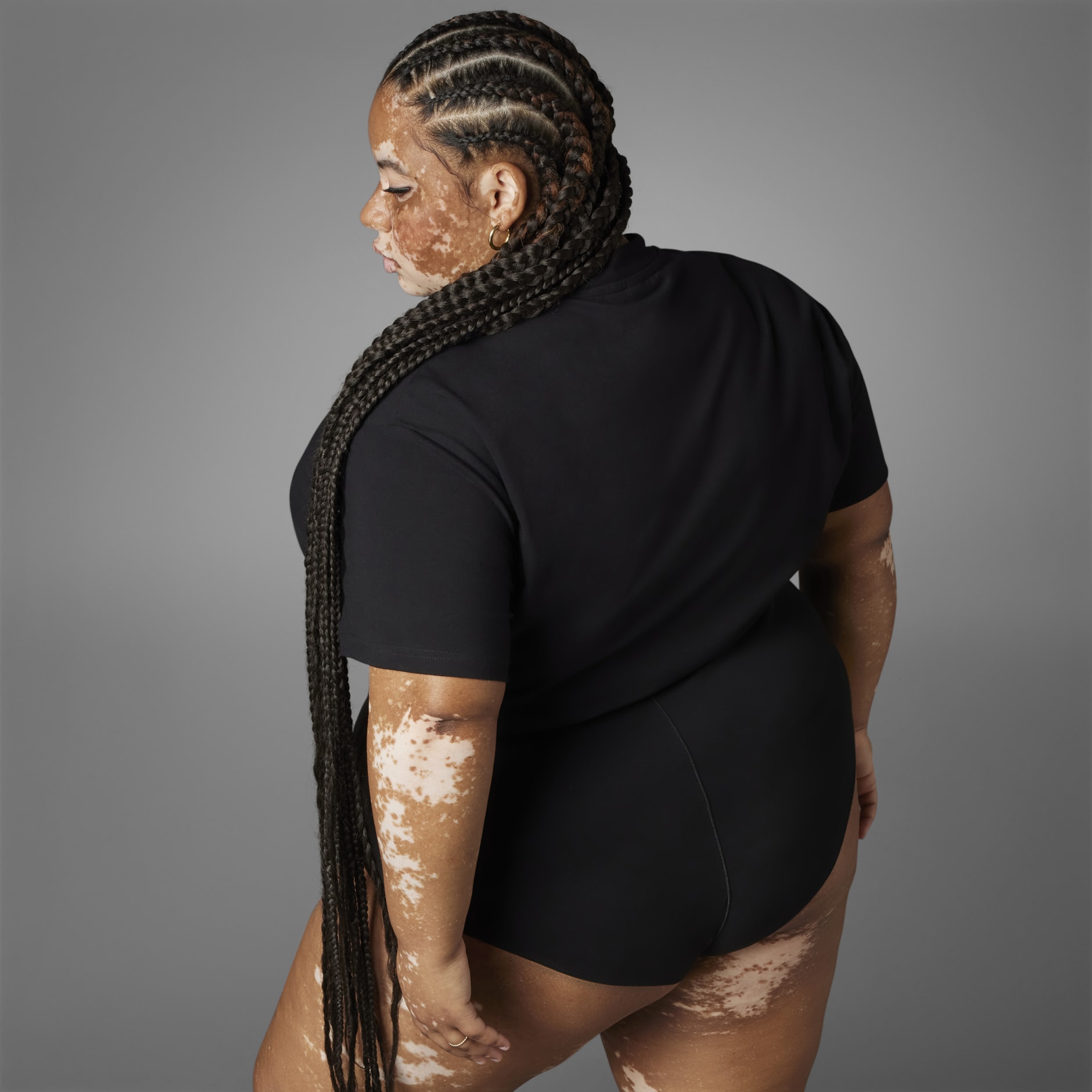 Clothing Collective Power Leotard (Plus Size) Black adidas South