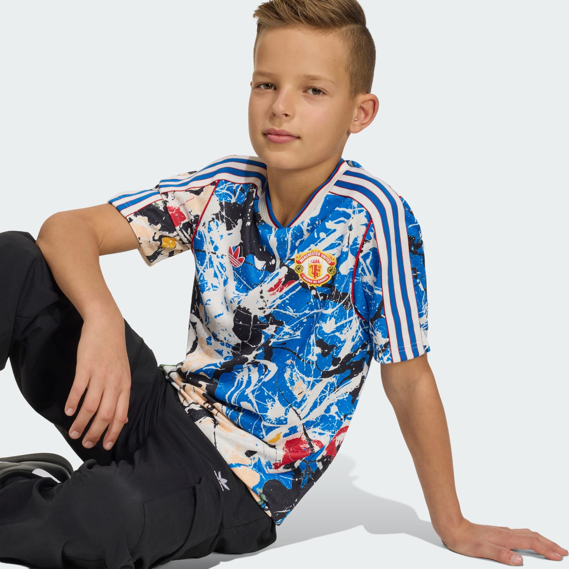 Tricou Manchester United Stone Roses pentru copii