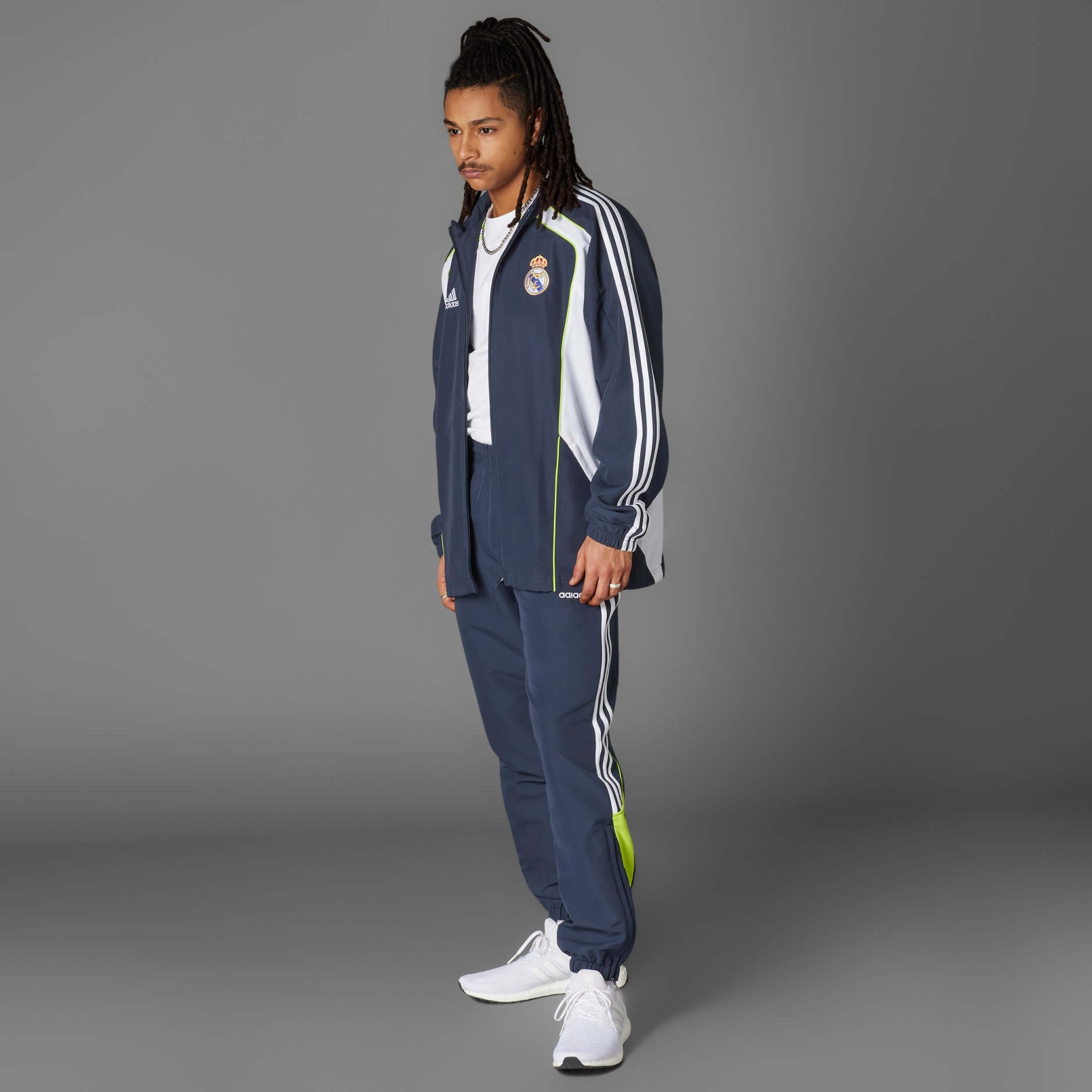 Clothing - Real Madrid UBP Track Top - Blue | adidas Qatar