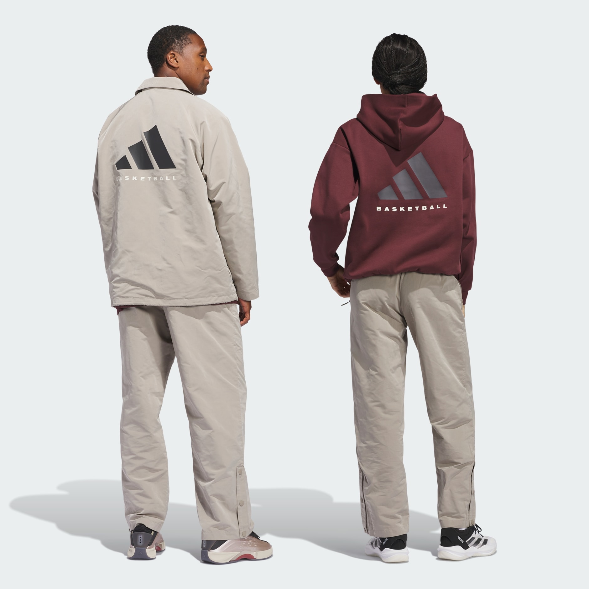 adidas Basketball 梭織長褲(中性)