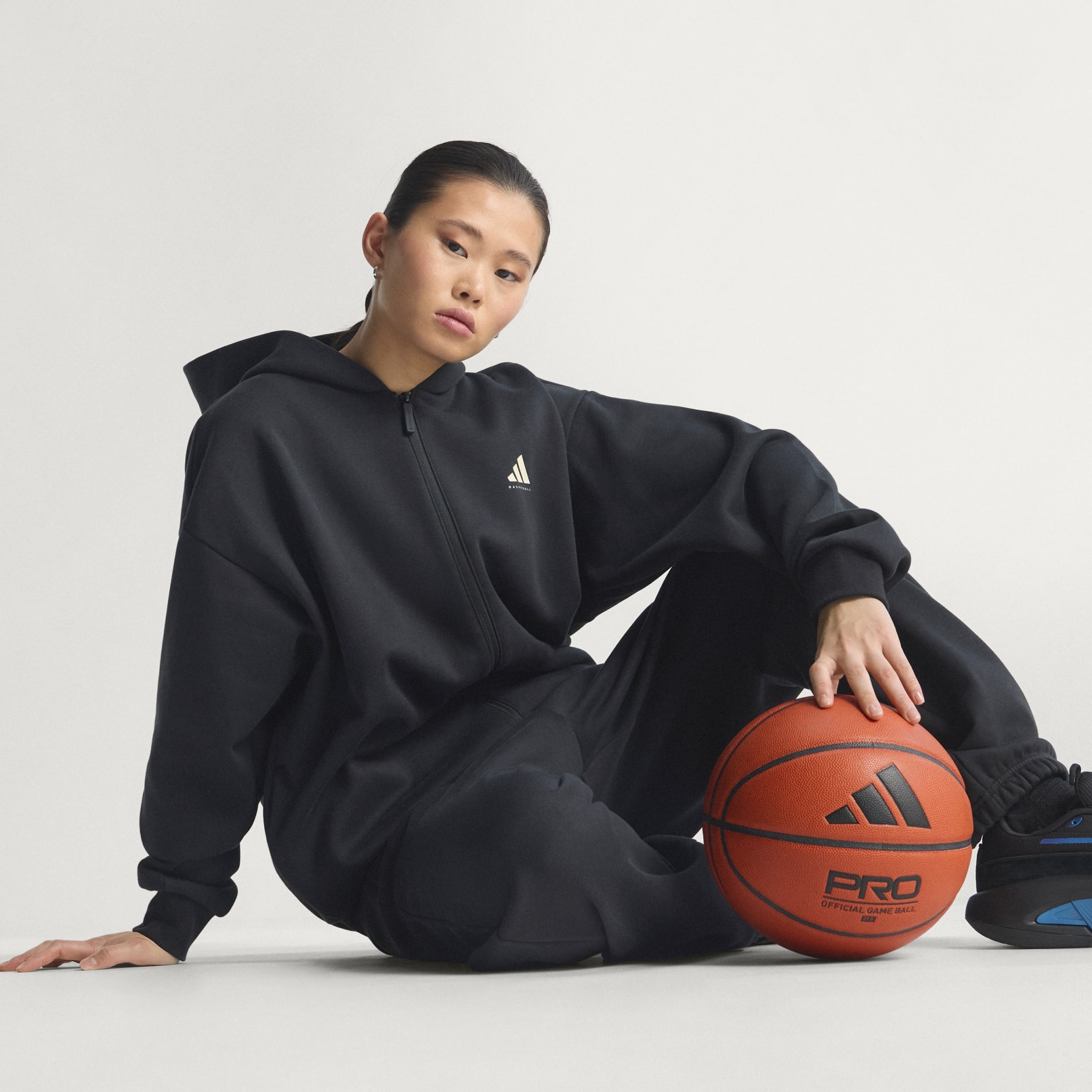 Veste &agrave; capuche zip int&eacute;gral adidas Basketball (Non genr&eacute;e)