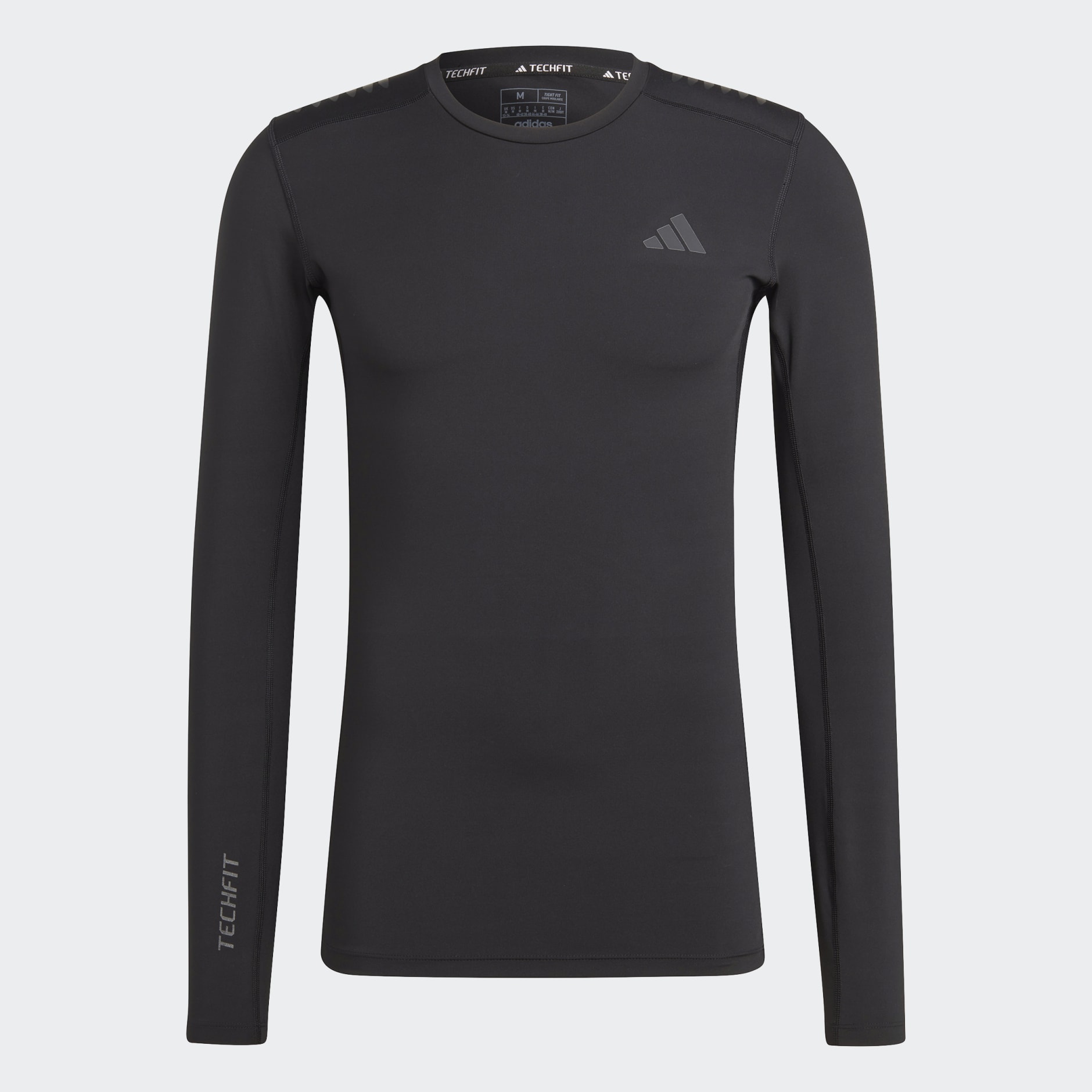 Black adidas Training Techfit Colour Block Long Sleeve Crop Top - JD Sports  NZ