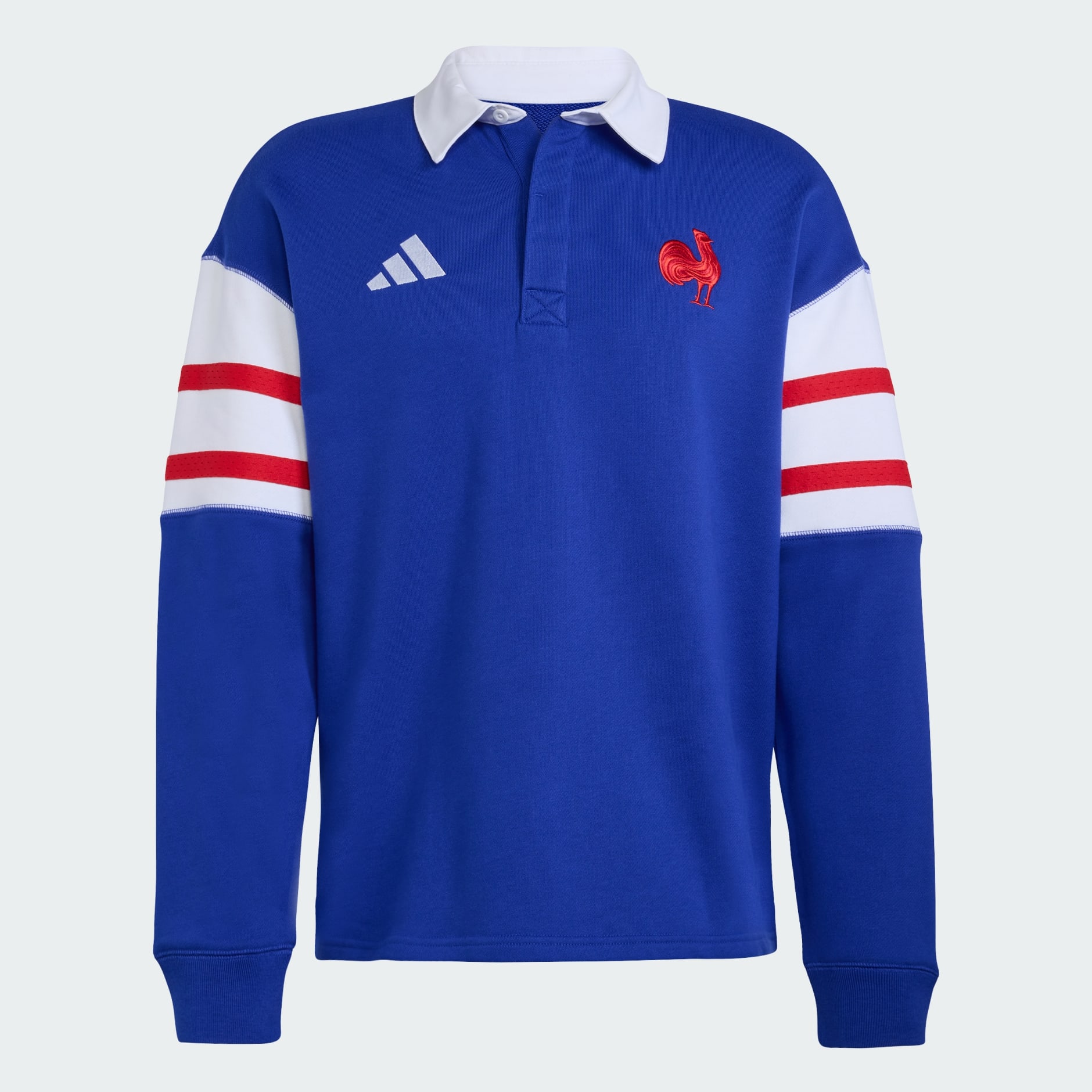 Tricou Polo de Rugby FFR Heritage Polo-FFR (M&Acirc;NECĂ LUNGĂ)