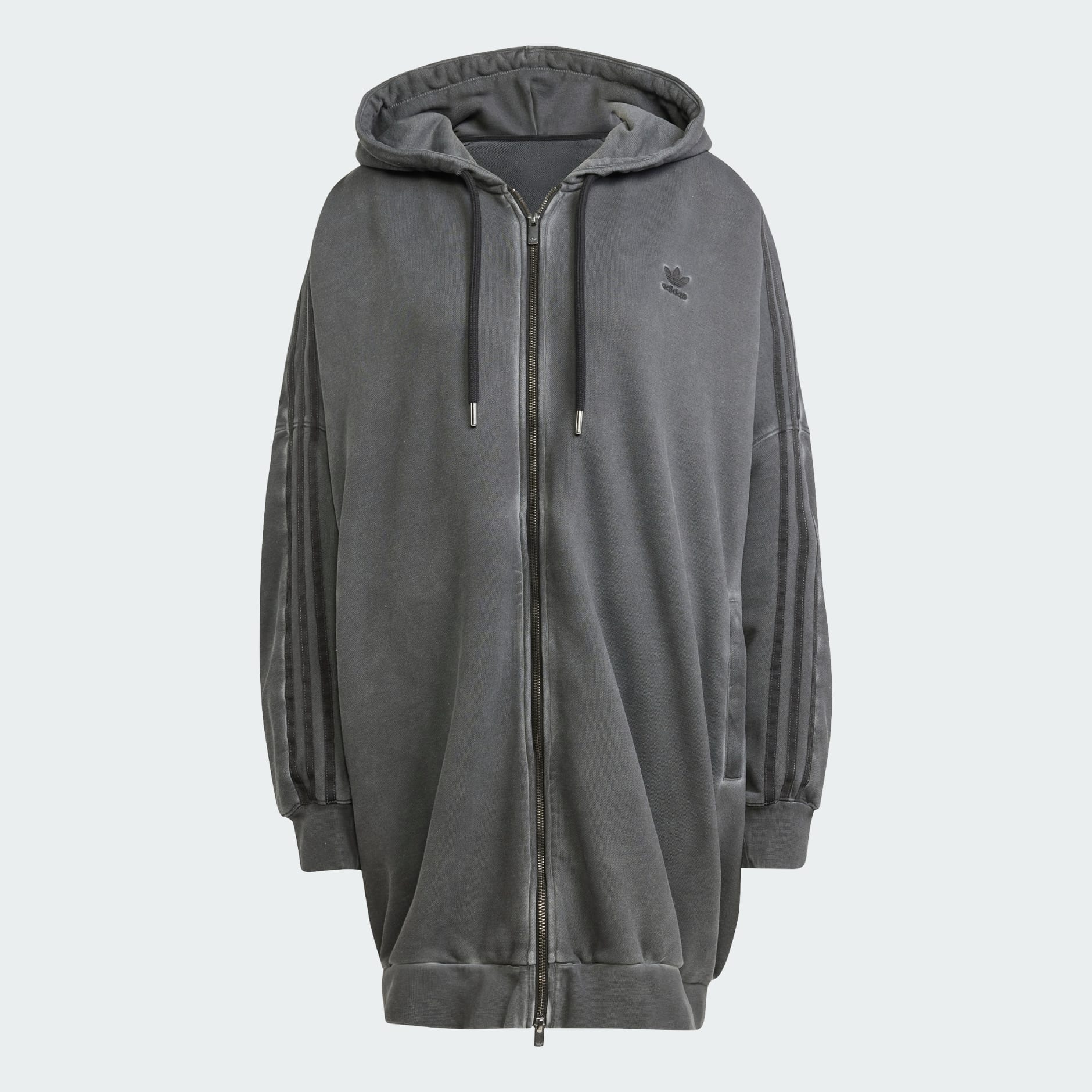 ★人気★ Adidas Adilenium Season 2 Washed Oversized Full-Zip adidas Adilenium Season 2 Washed Oversized Full-Zip Hoodie