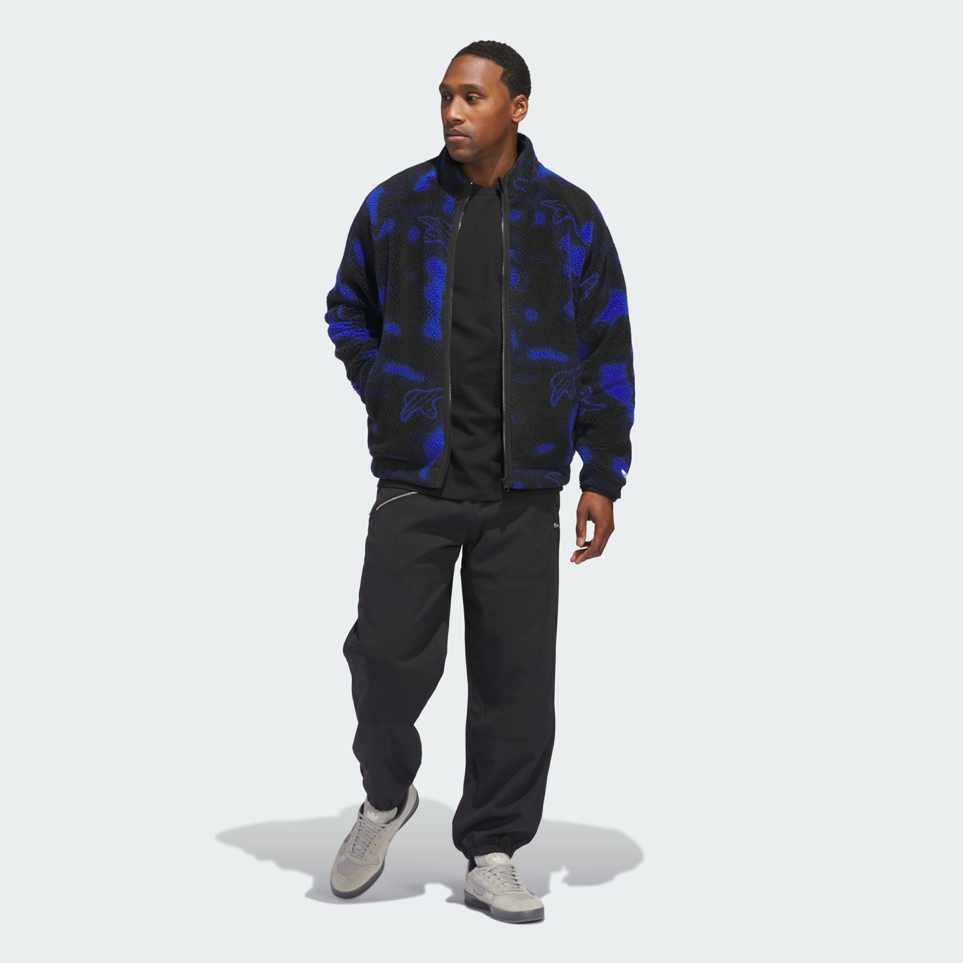 Shmoofoil Fleece Jacket - Blue | adidas Hong Kong