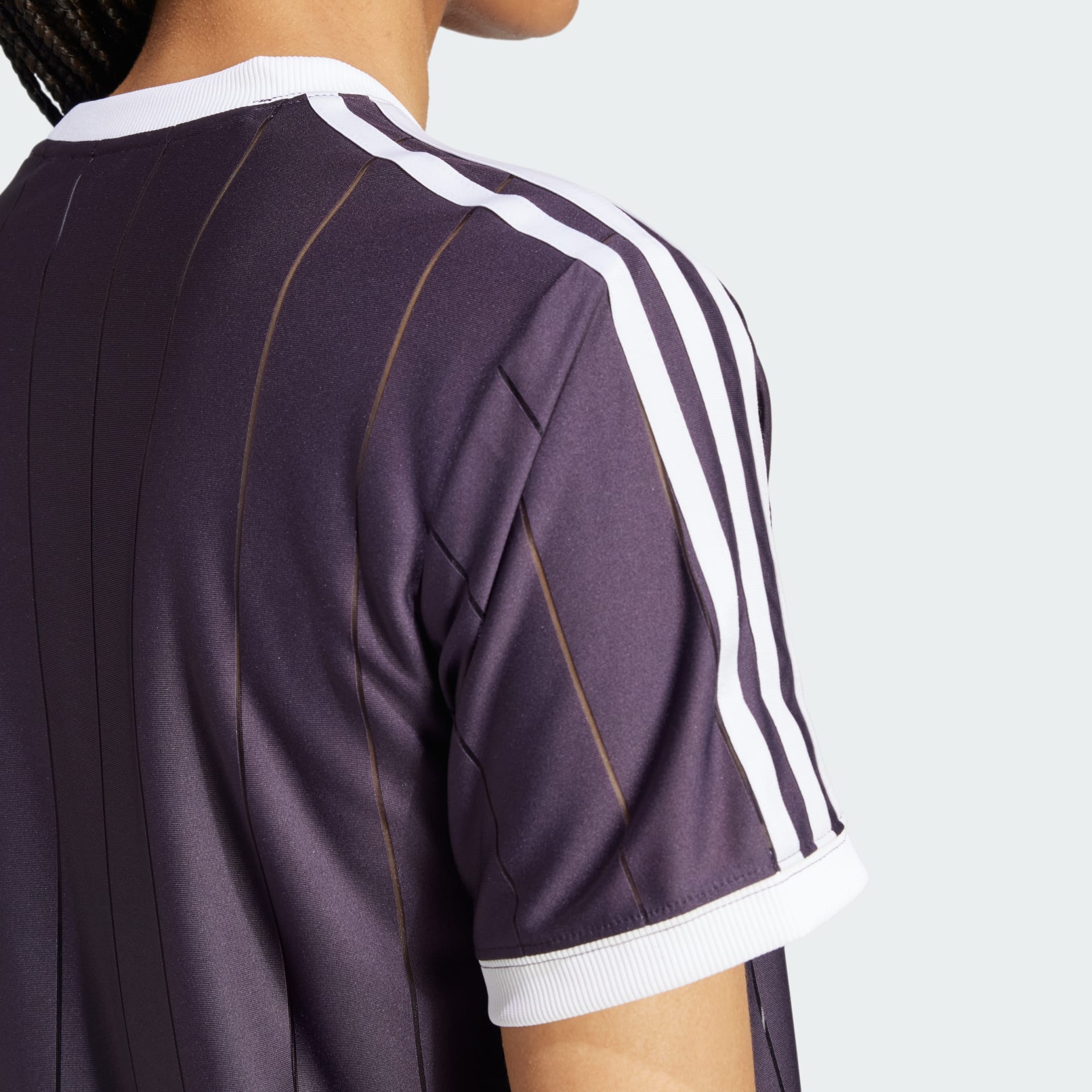 CLOTHING - Adicolor 3-Stripes Pinstripe Tee - Purple