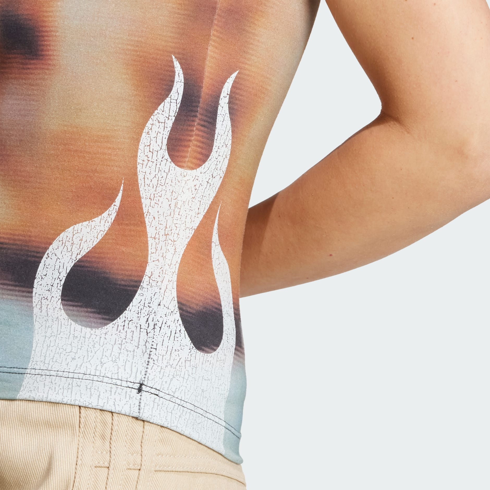 Flames Print Tank Top