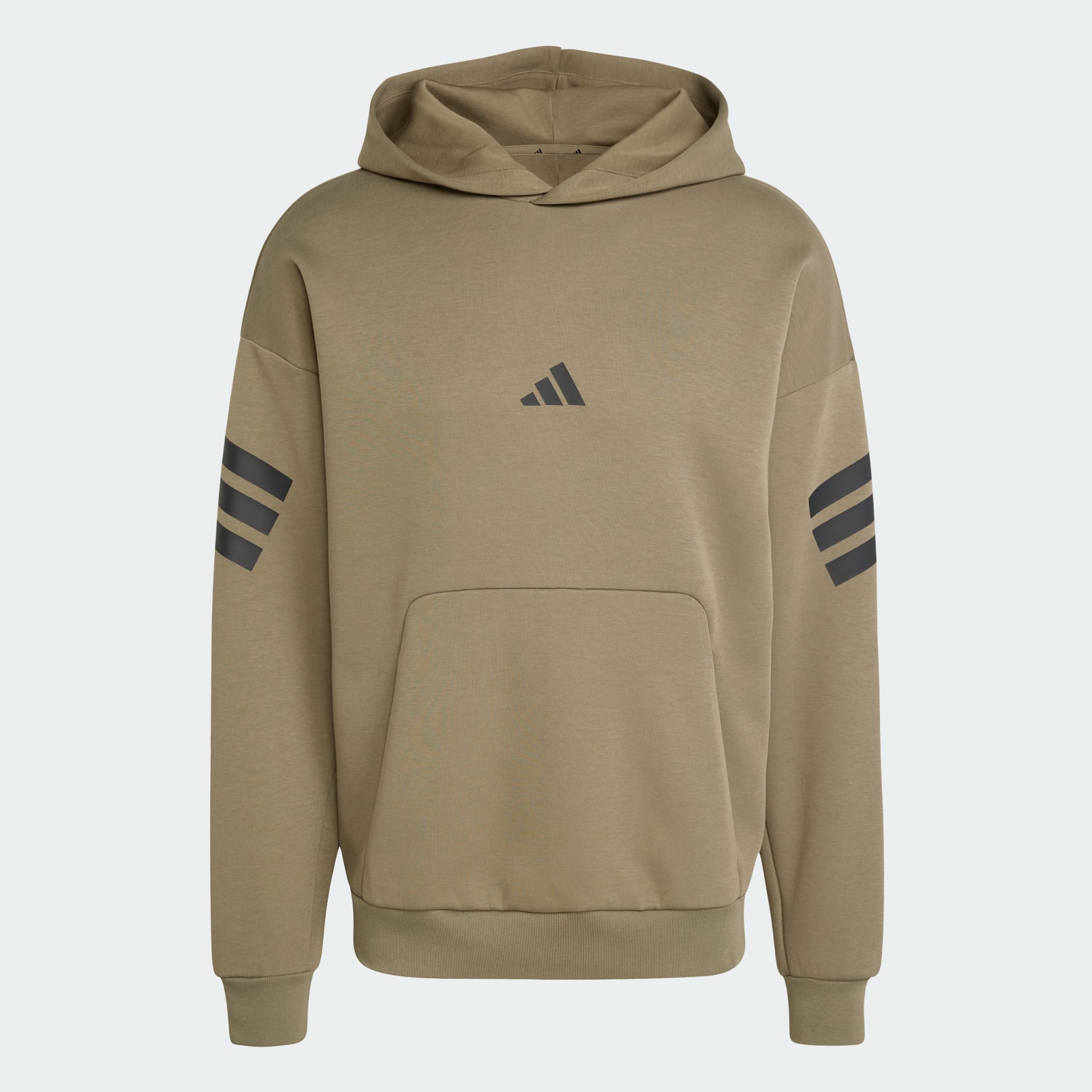 Adidas stripes hoodie best sale