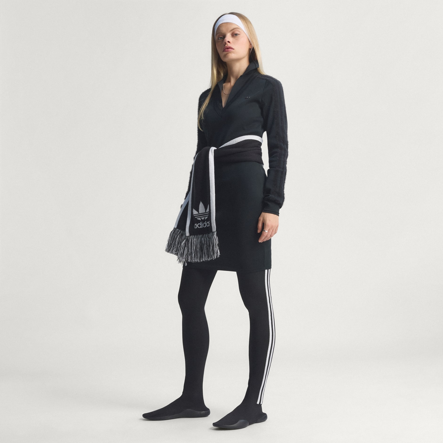 Haljina dugih rukava s ovratnikom