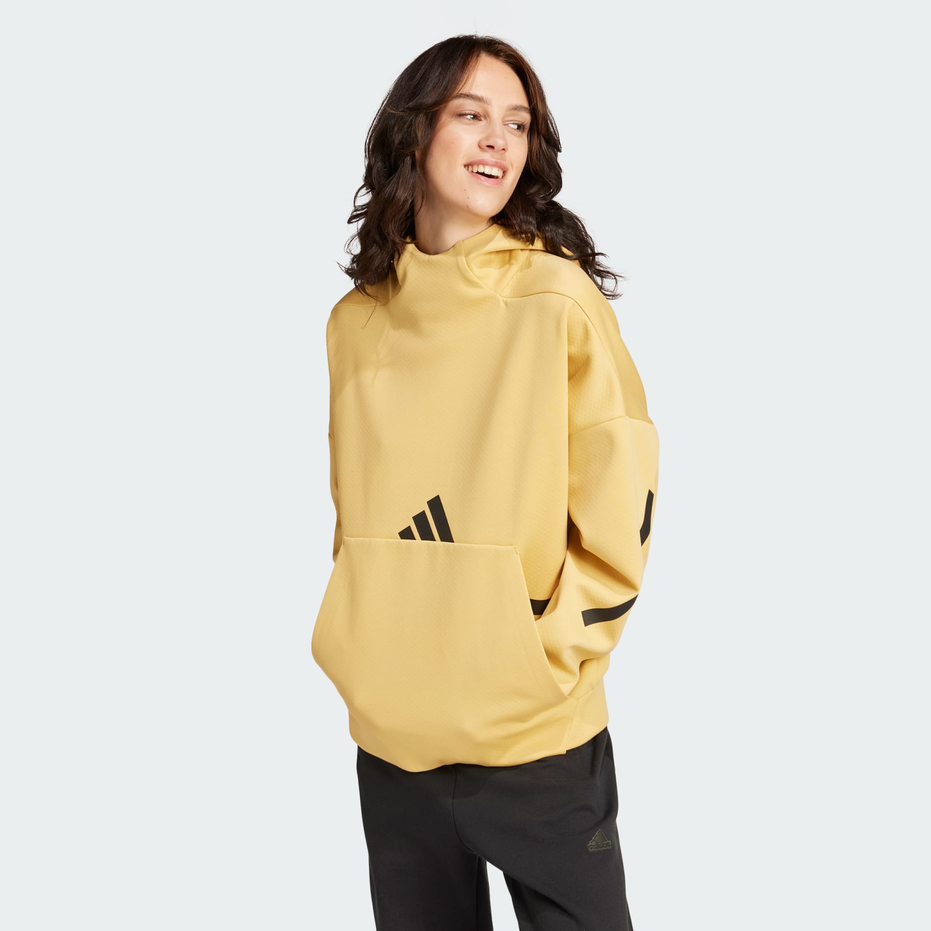 adidas adidas Z.N.E. Hooded Sweatshirt Beige adidas UAE