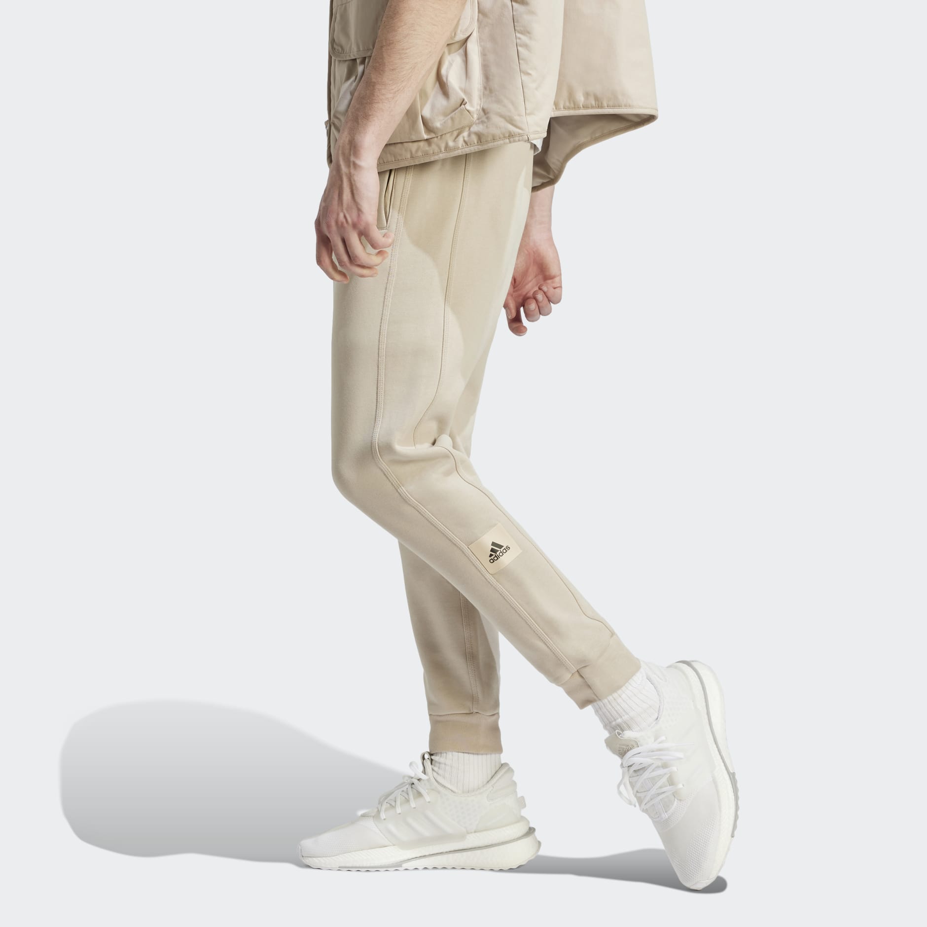 adidas Lounge Fleece Pants - Beige
