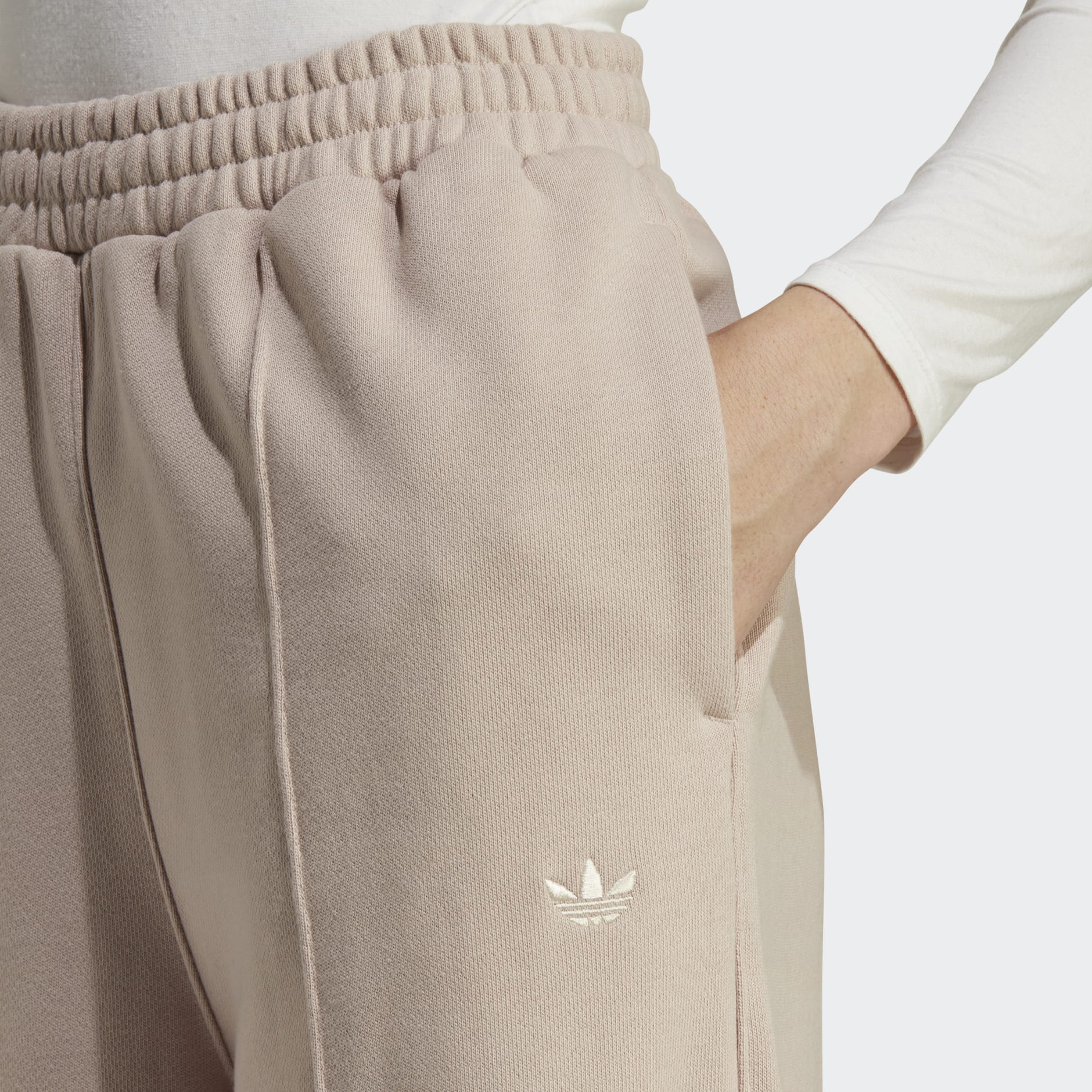 adidas Premium Essentials Pintuck Pants - Brown | adidas UAE