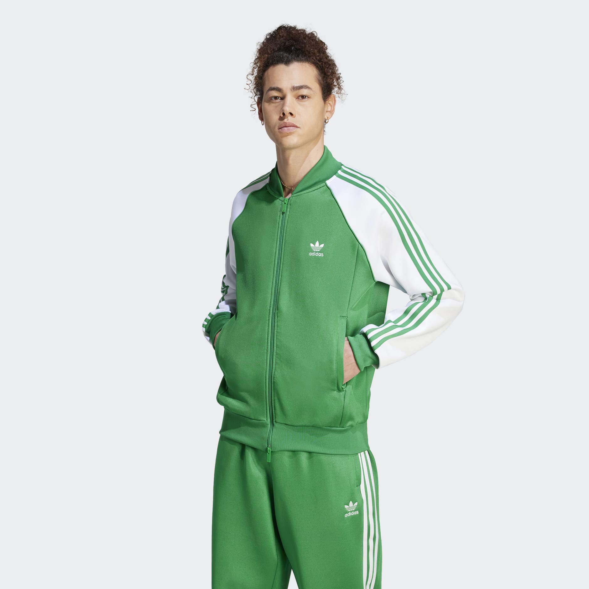 adidas Adicolor Classics+ SST Track Jacket - Green | adidas UAE