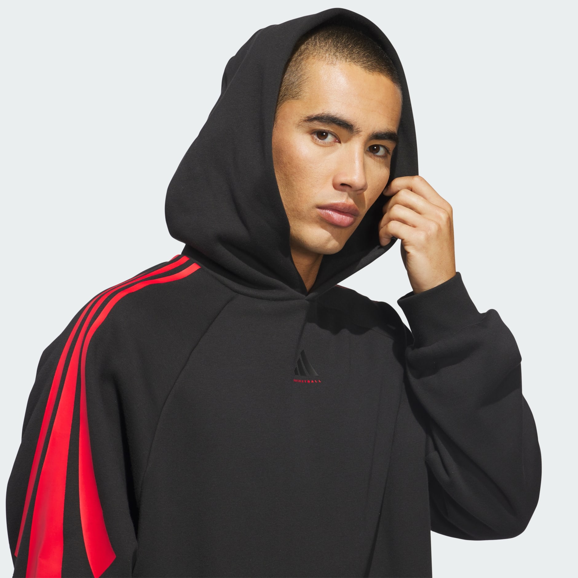 adidas Basketball 3-Stripes Fleece Hoodie (Gender Neutral)