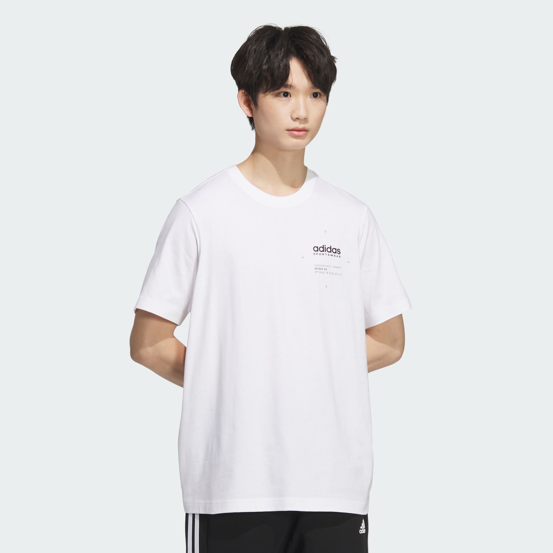 希少 両面 80´s adidas L/S Logo ringer Tee