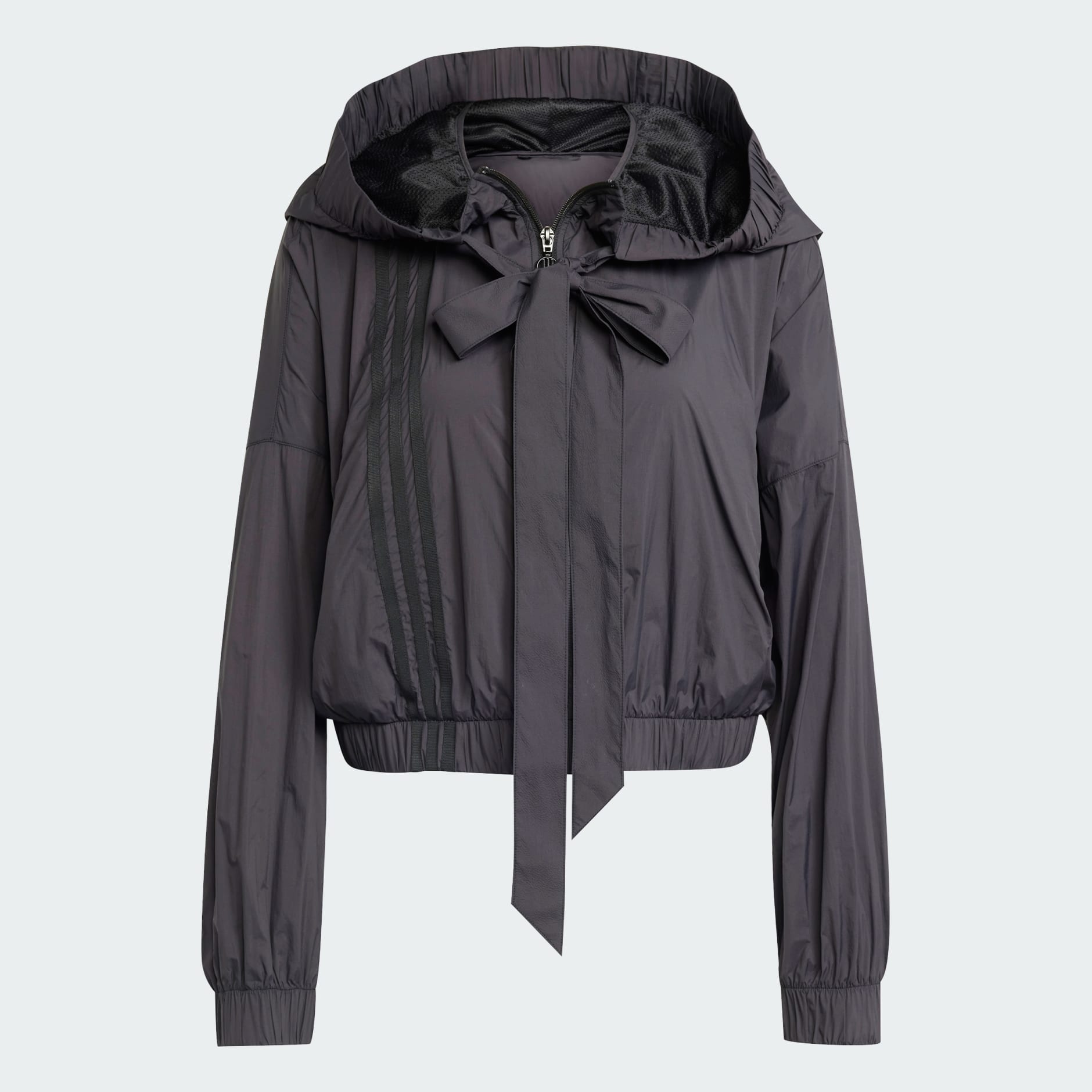 Ruched Light Bomber Jacket