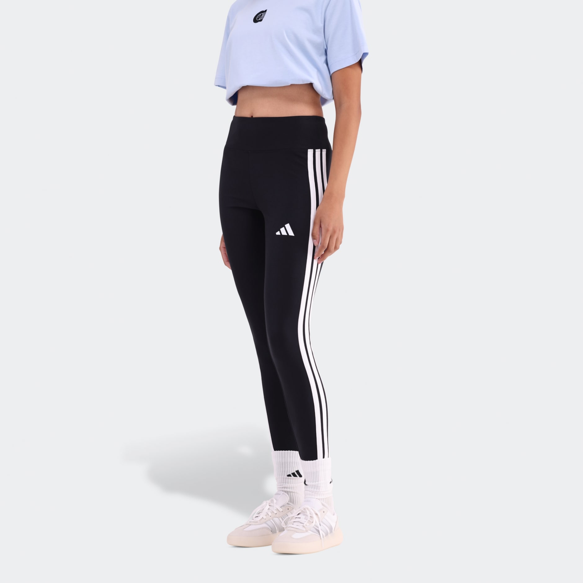 Essentials 3-Stripes Cotton Leggings