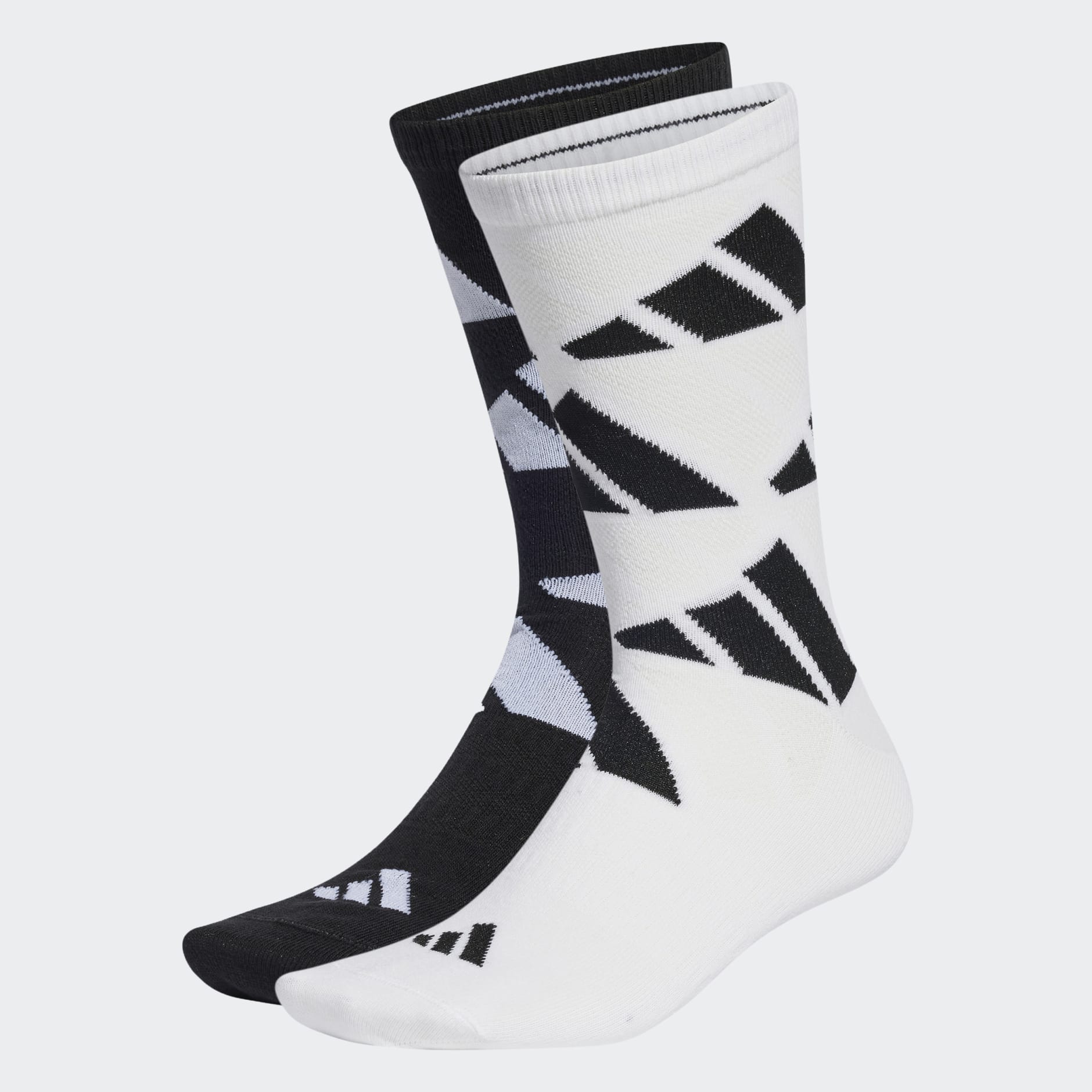 adidas AEROREADY Crew Logo Brand Love Socks 2 Pairs - White | adidas TZ