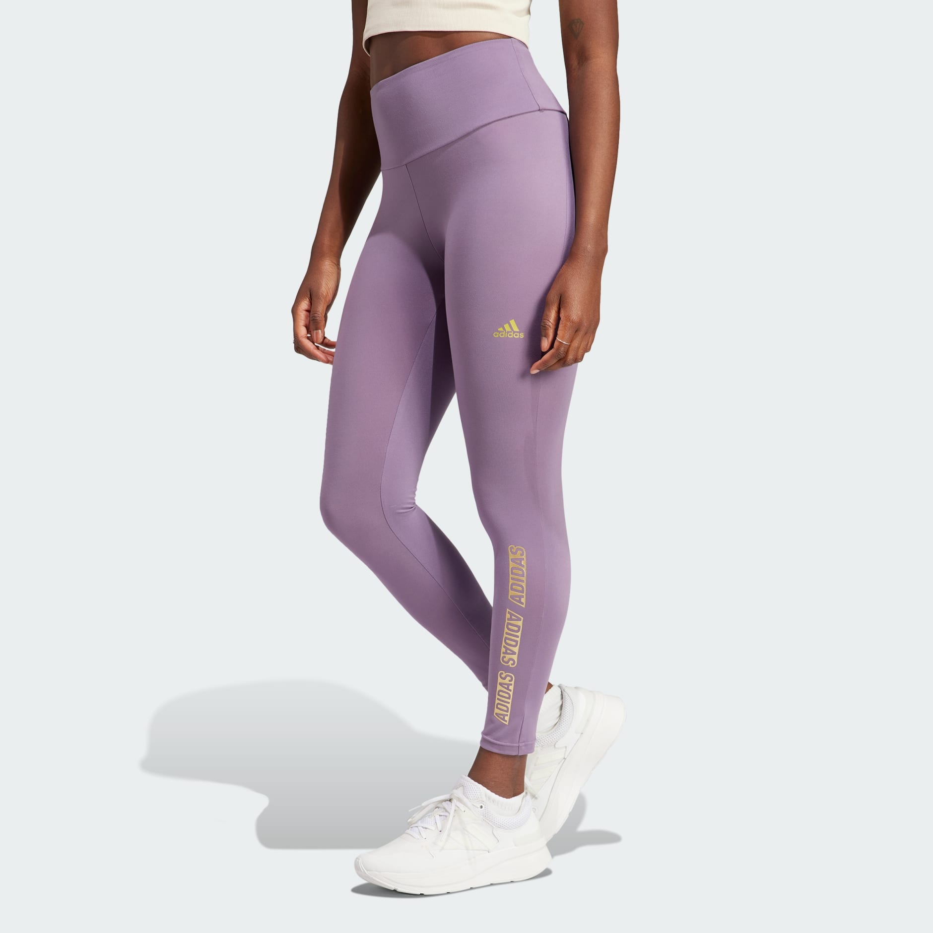 adidas Yoga Essentials High-Waisted Training Leggings - Purple