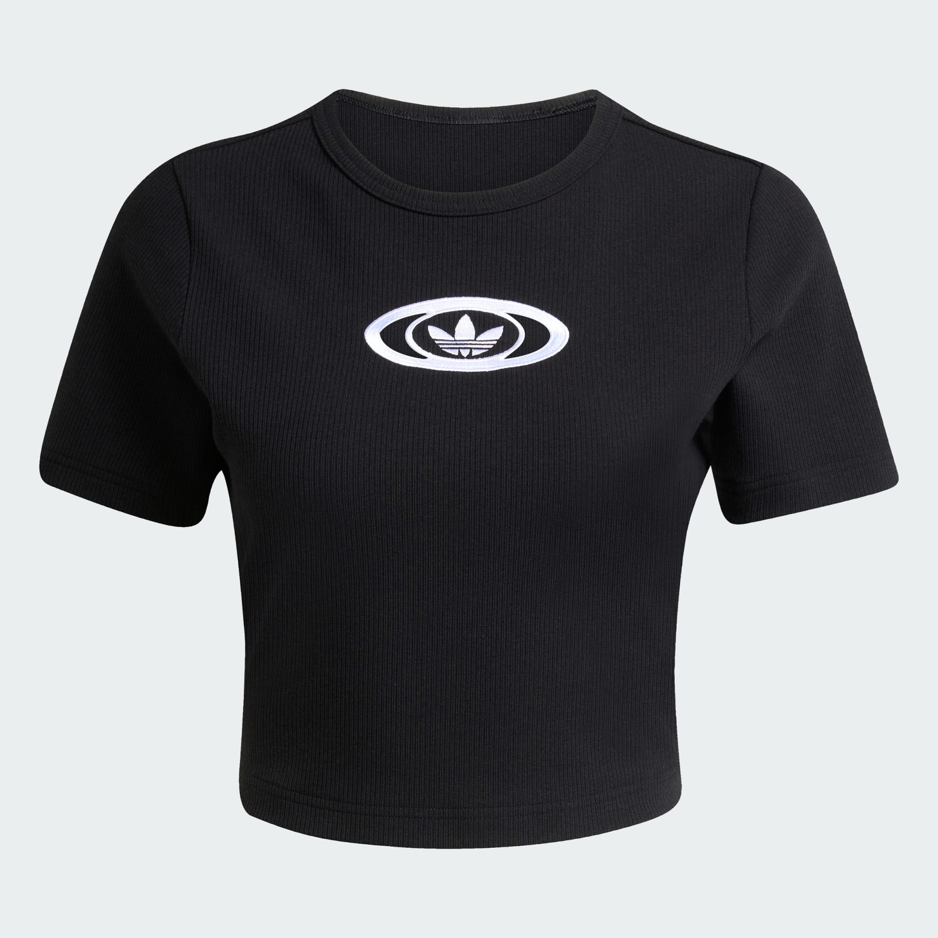 adidas CUT OUT RIB TEE - שחור | adidas IL