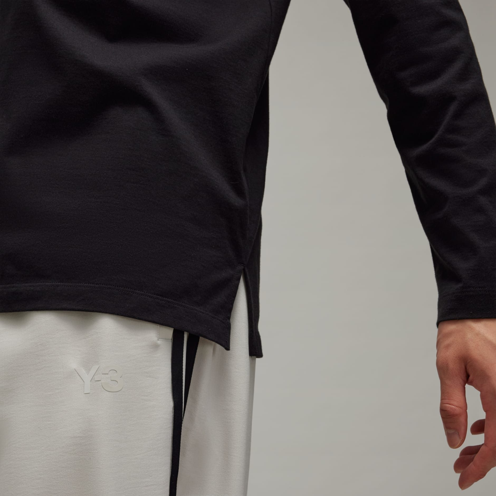 Y-3 Logo Long Sleeve Tee