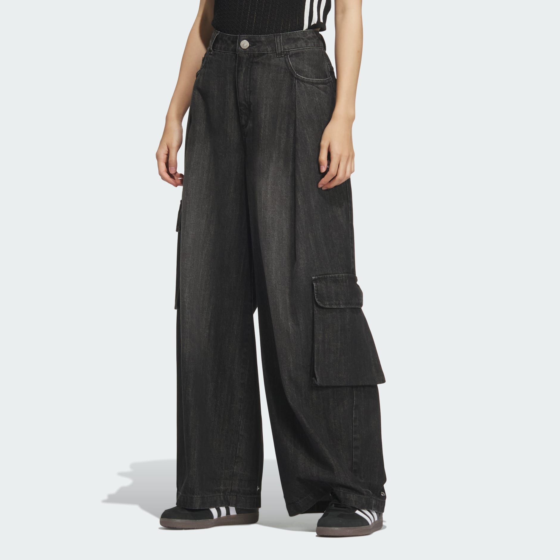 Soft Denim Cargo Pants