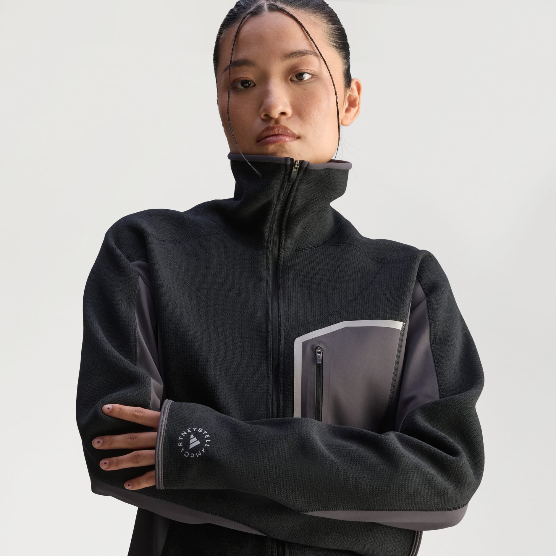 Majica za trčanje s patentnim zatvaračem cijelom duljinom adidas By Stella McCartney CLIMAWARM