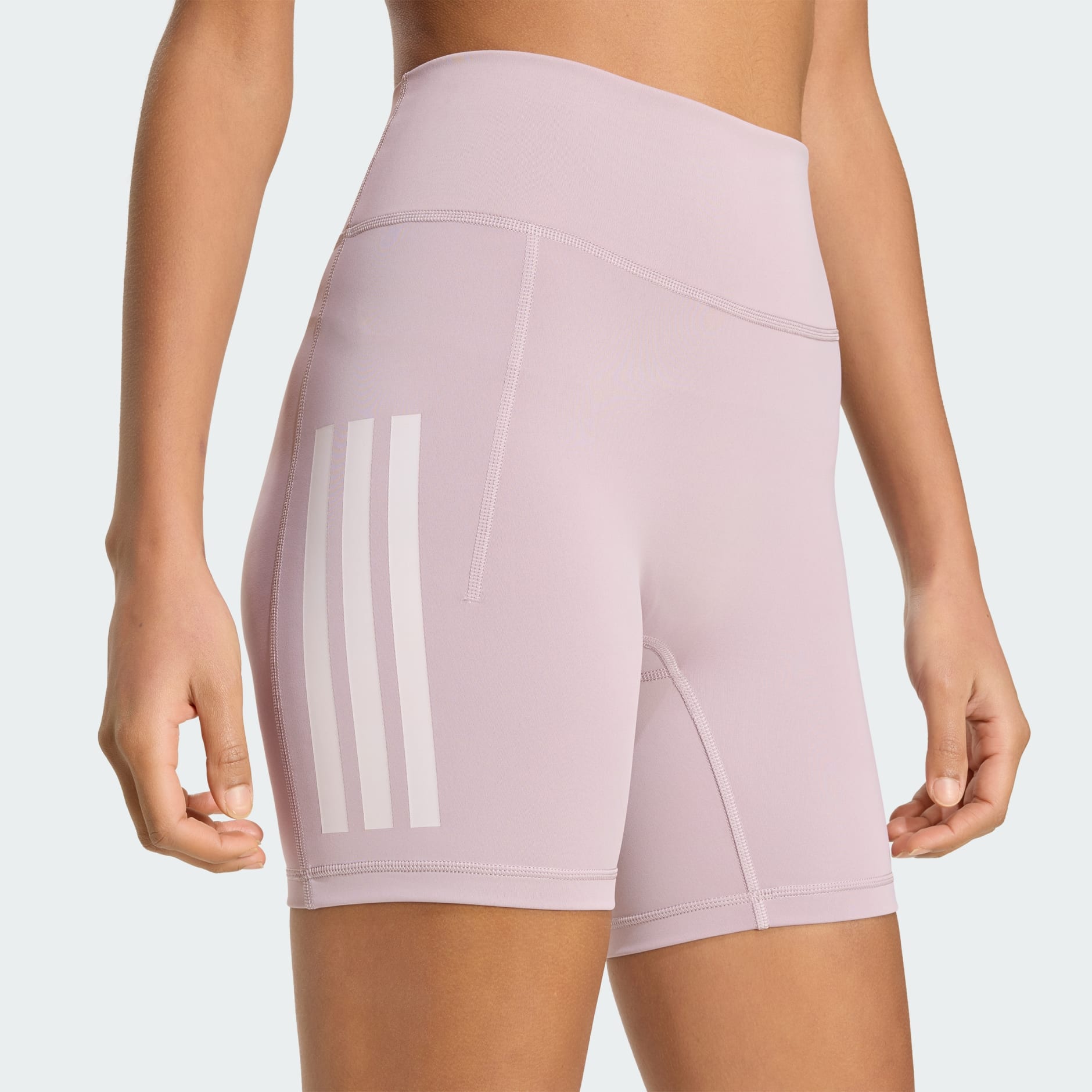 Colanți scurți Optime Workout cu 3 dungi