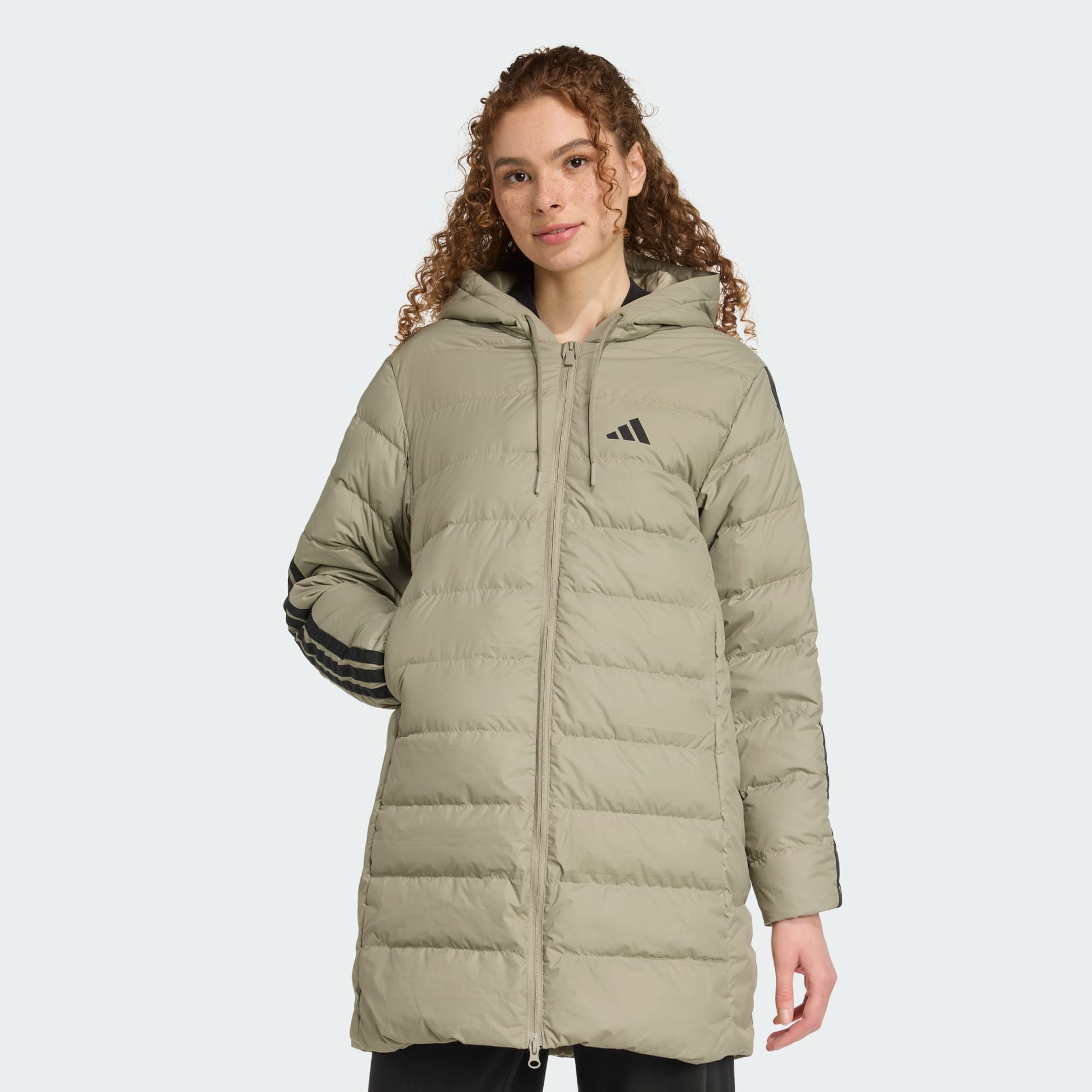 Lagana pernata parka s kapuljačom Essentials CLIMAWARM 3-Stripes