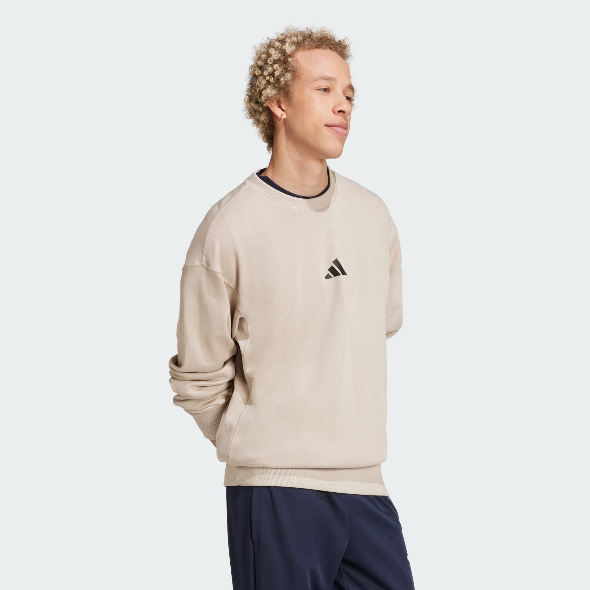 Clothing - Bloom Sky Print French Terry Sweatshirt - Beige