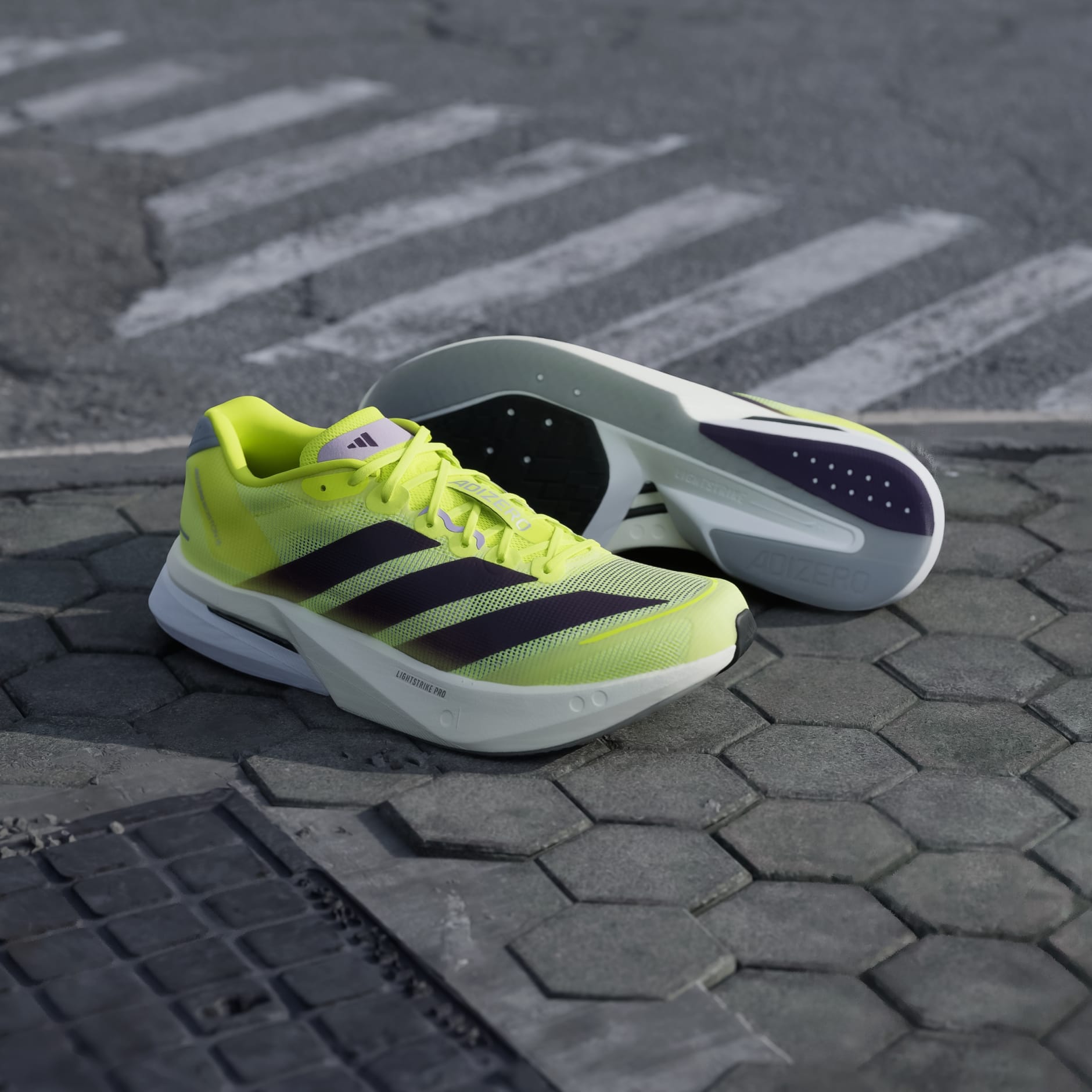 Shoes - Adizero Boston 13 Shoes - Yellow | adidas Kuwait