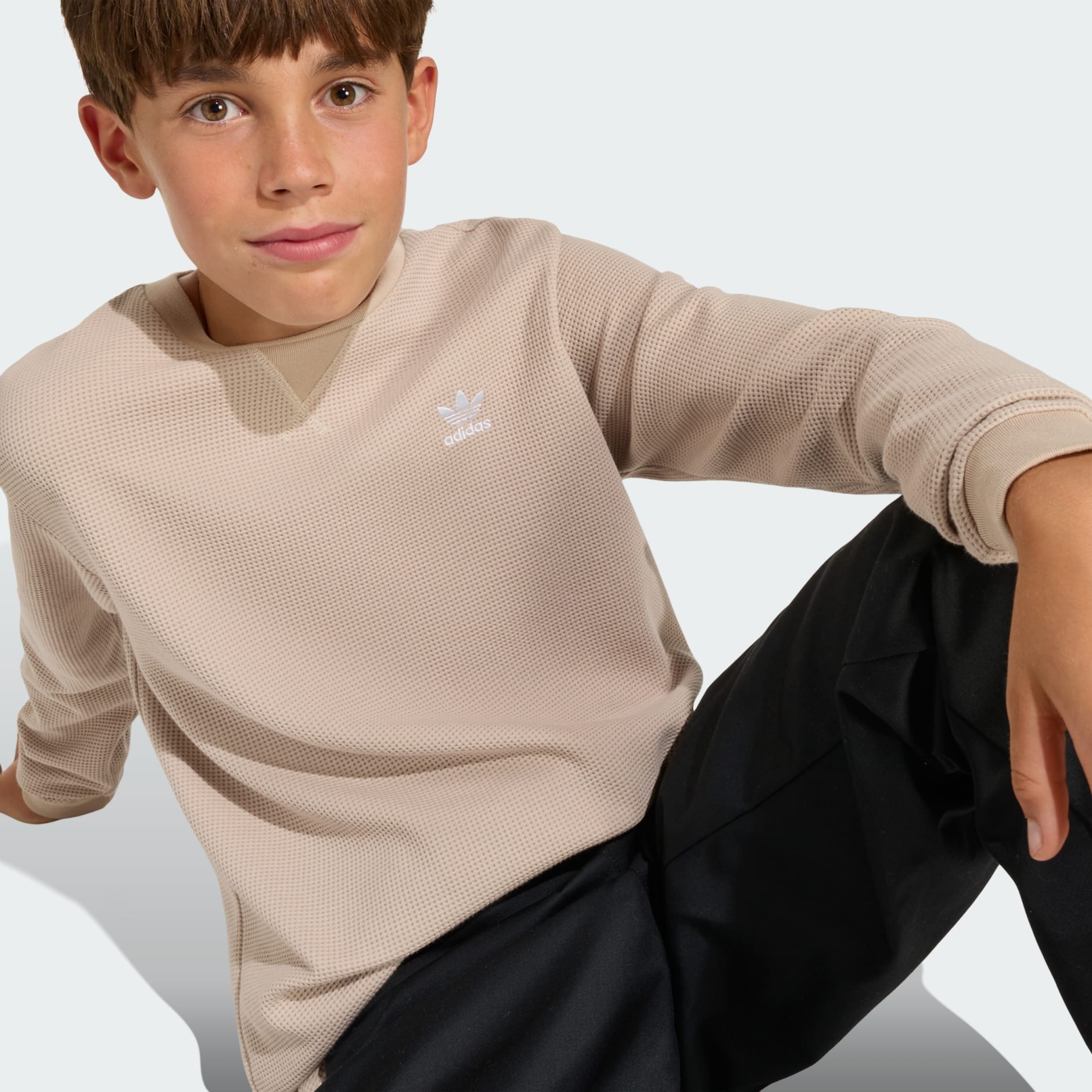 MAJICA DUGIH RUKAVA REGULAR WAFFLE