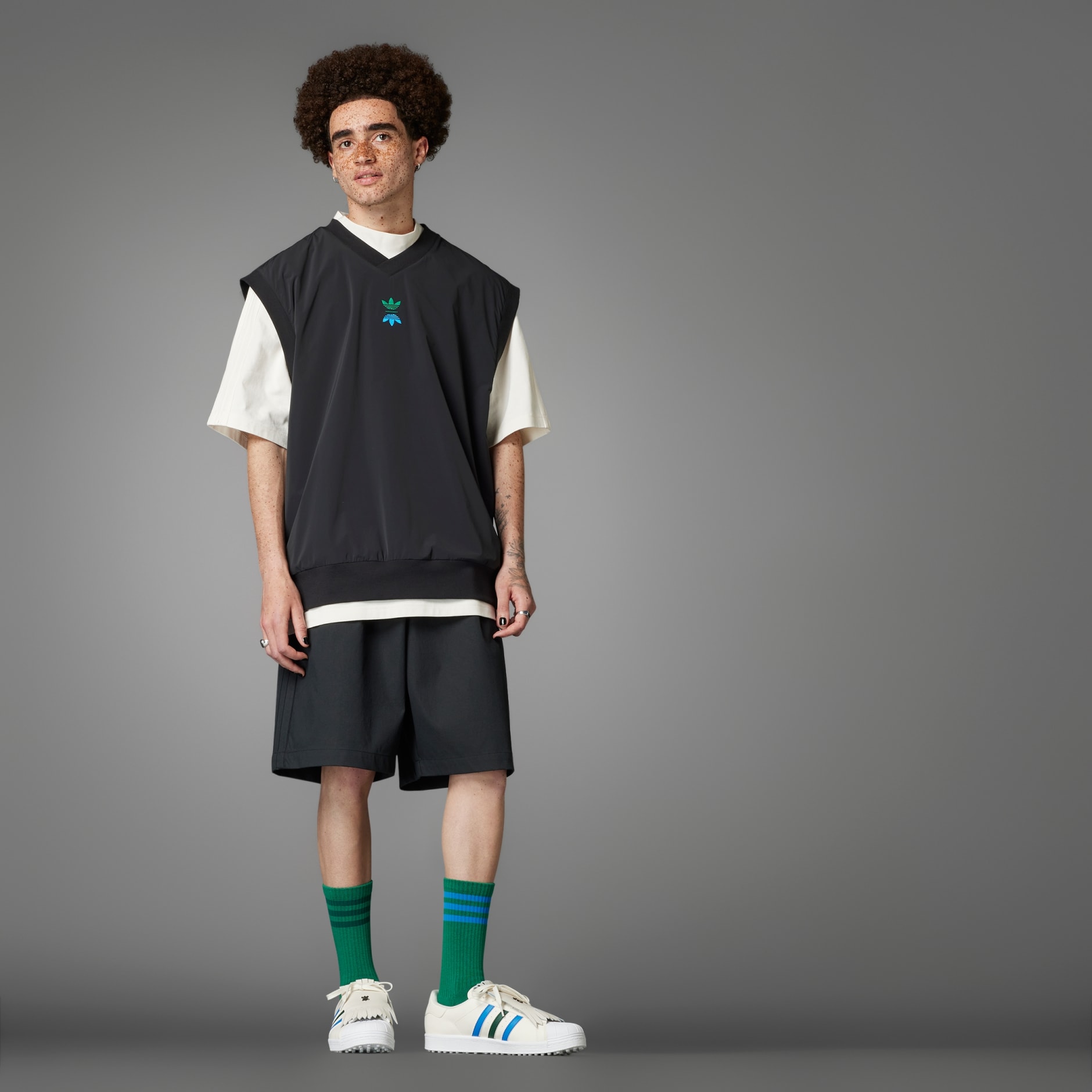 adidas Rolling Links Pullover Vest - Black | adidas UAE