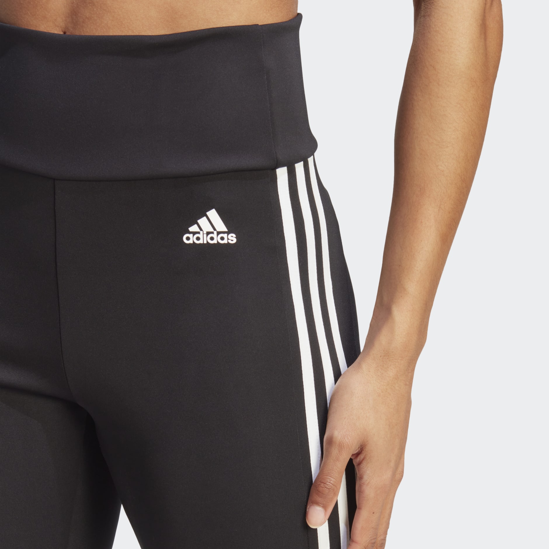 Clothing - Designed to Move High-Rise 3-Stripes 3/4 Sport Leggings ...