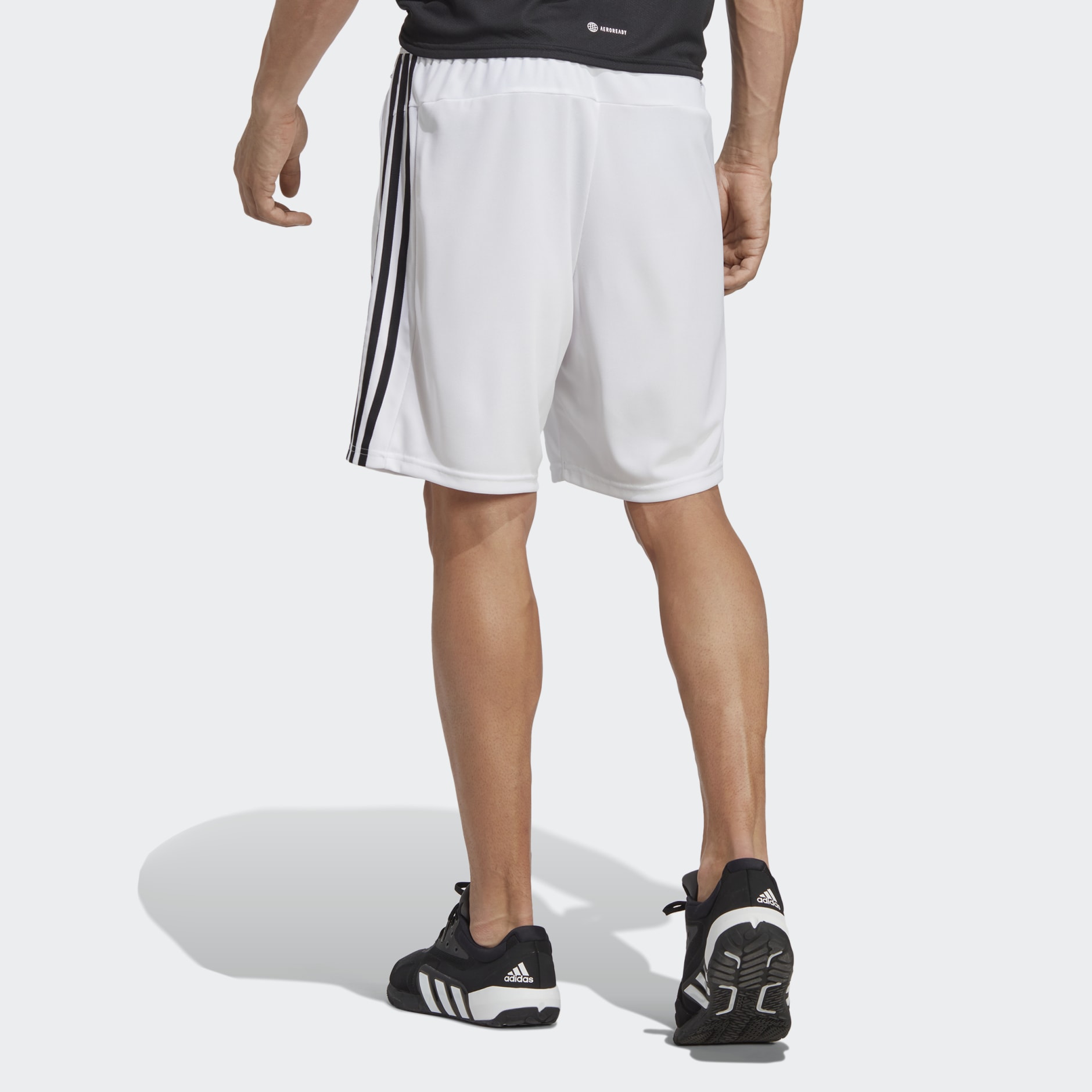 adidas Train Essentials Piqué 3-Stripes Training Shorts - White ...