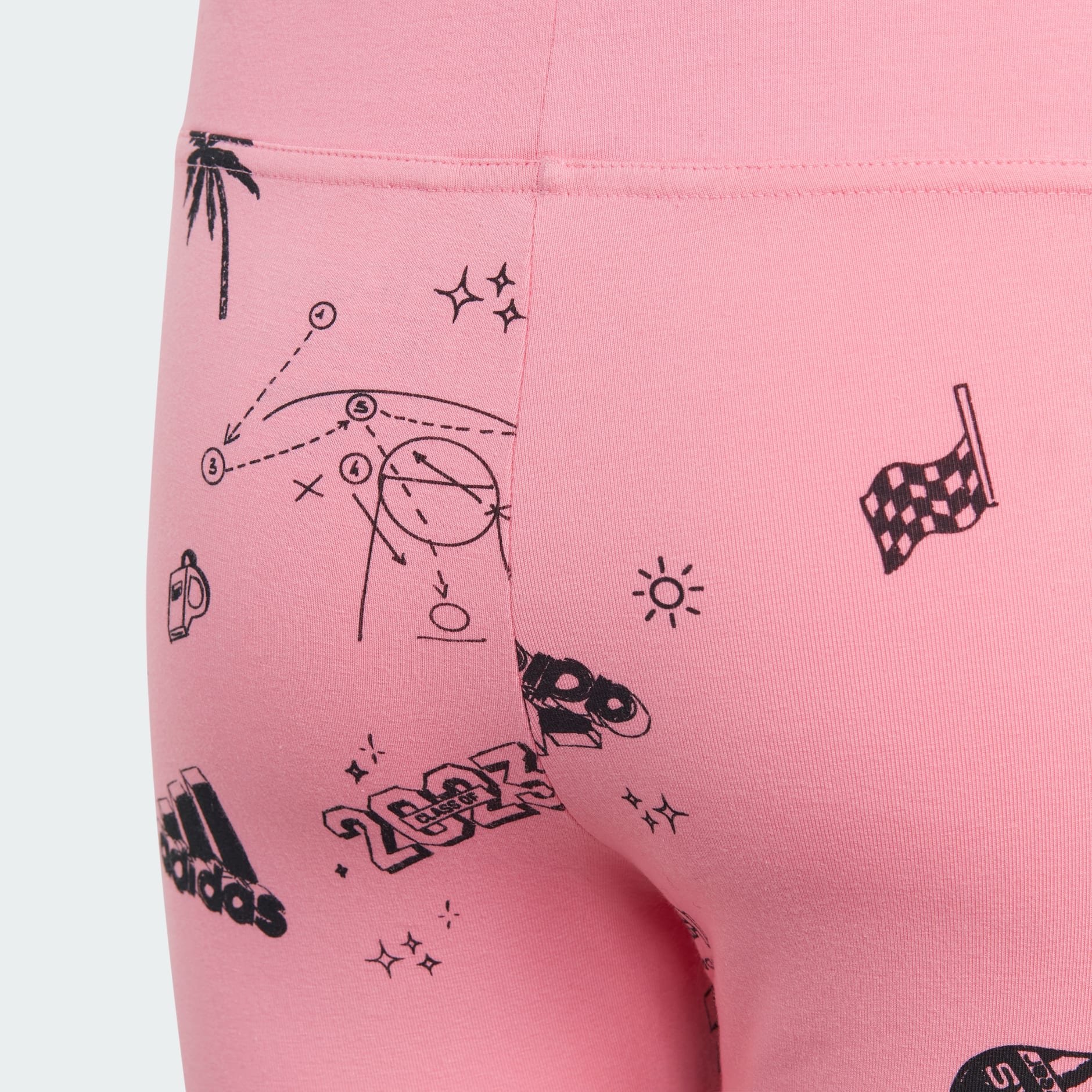 Brand adidas - Kids Leggings Print Kids Allover - Oman Clothing Pink Love |
