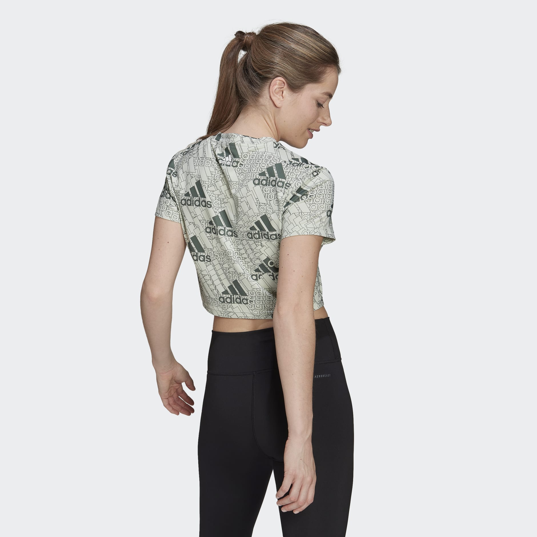 AEROREADY Made for Training Logo Print Crop Tee