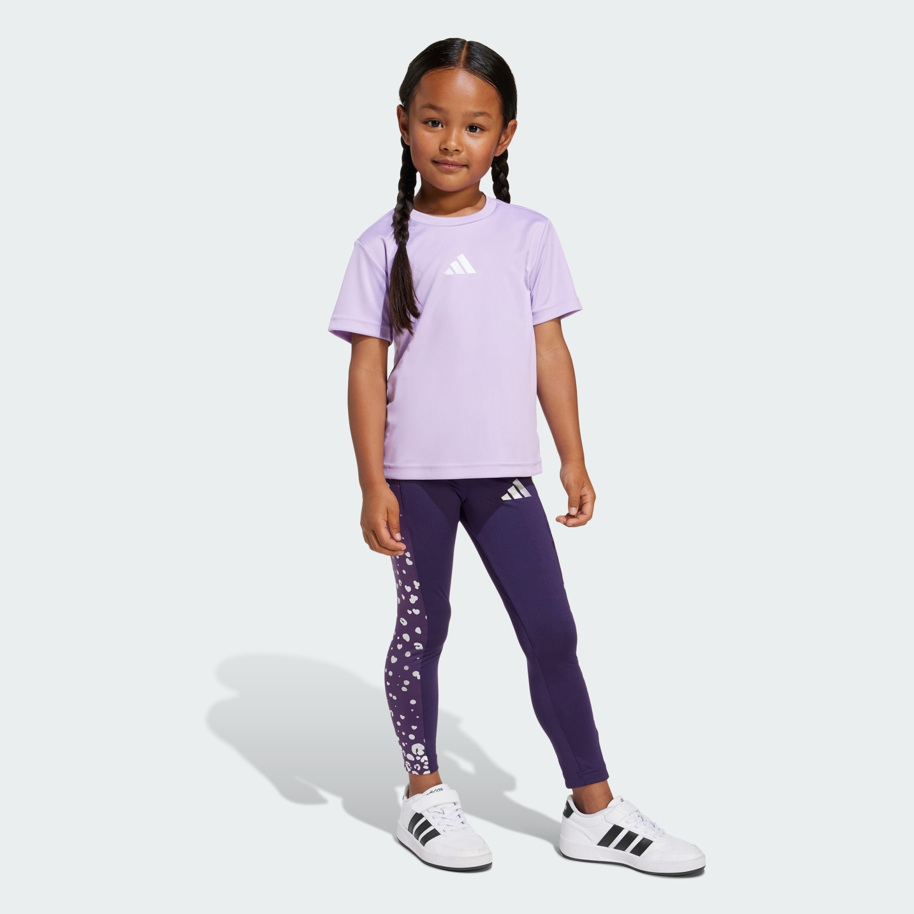 mami】adidas ゴルフウエア セットアップL 薄紫 mami】adidas ゴルフ