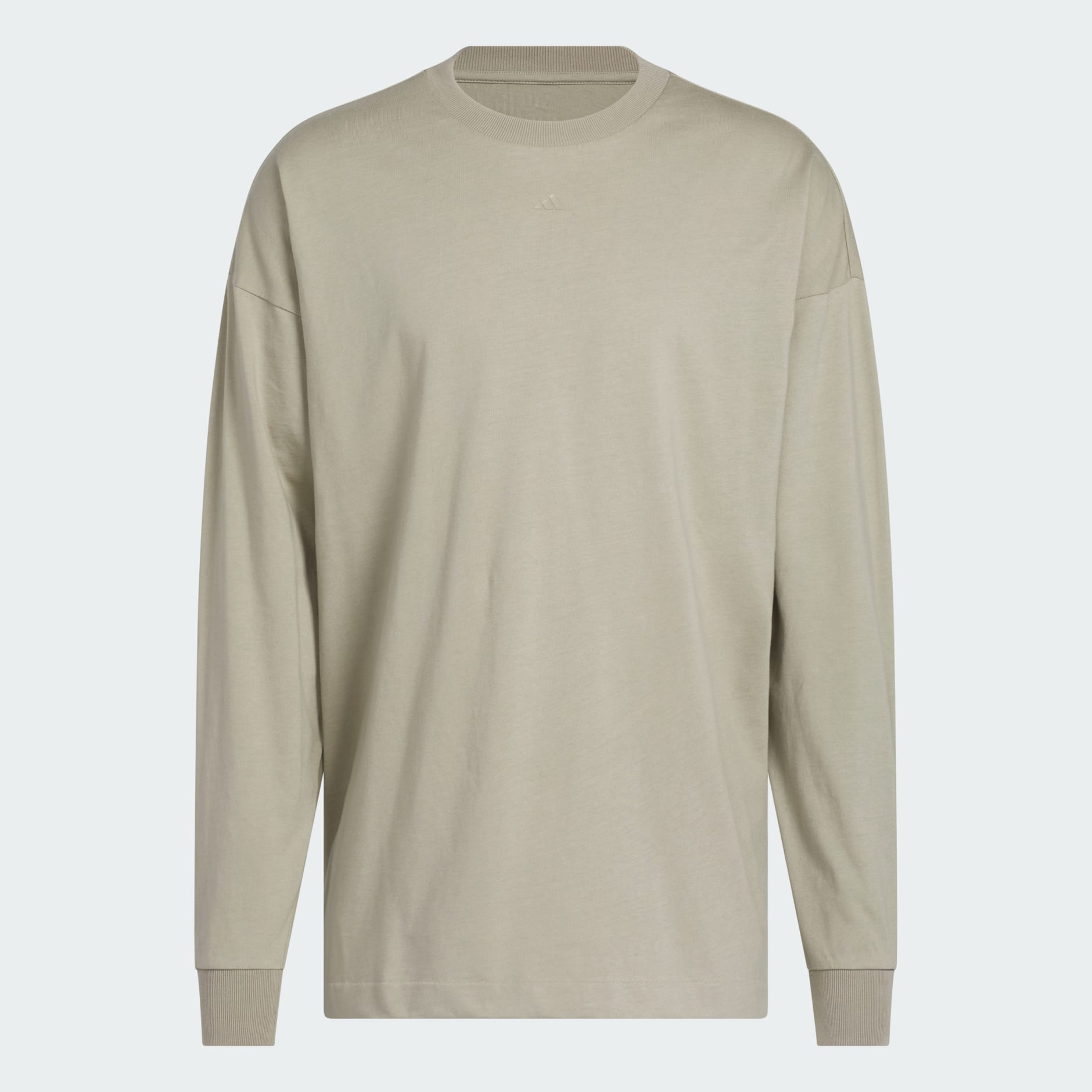 ★★Adairs★★ Basketball Long Sleeve Tee Putty Beige JD6130 adidas Basketball Long Sleeve T-Shirt 'Putty Beige' JD6130