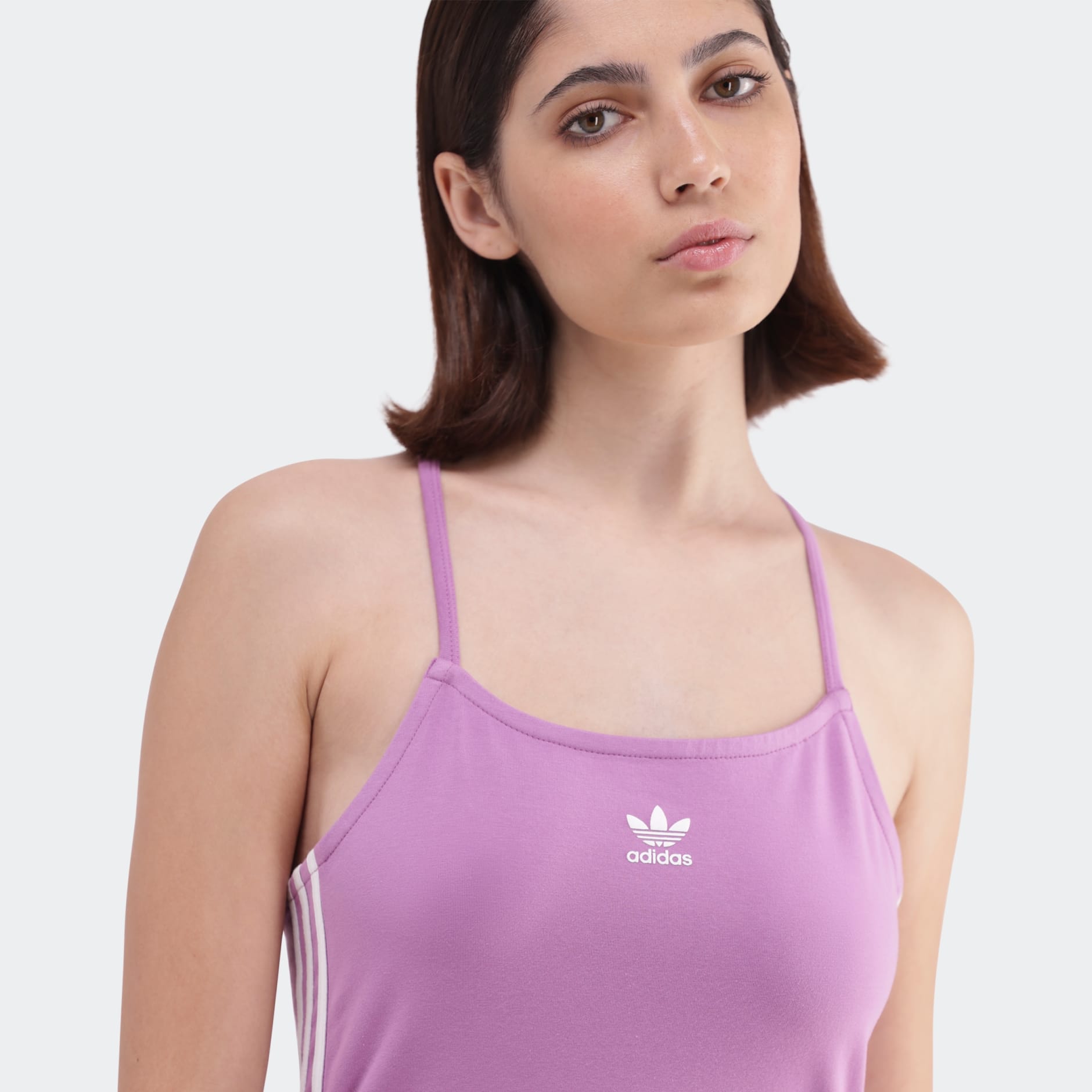 Clothing Adicolor 3-Stripes Maxi Dress Purple adidas South