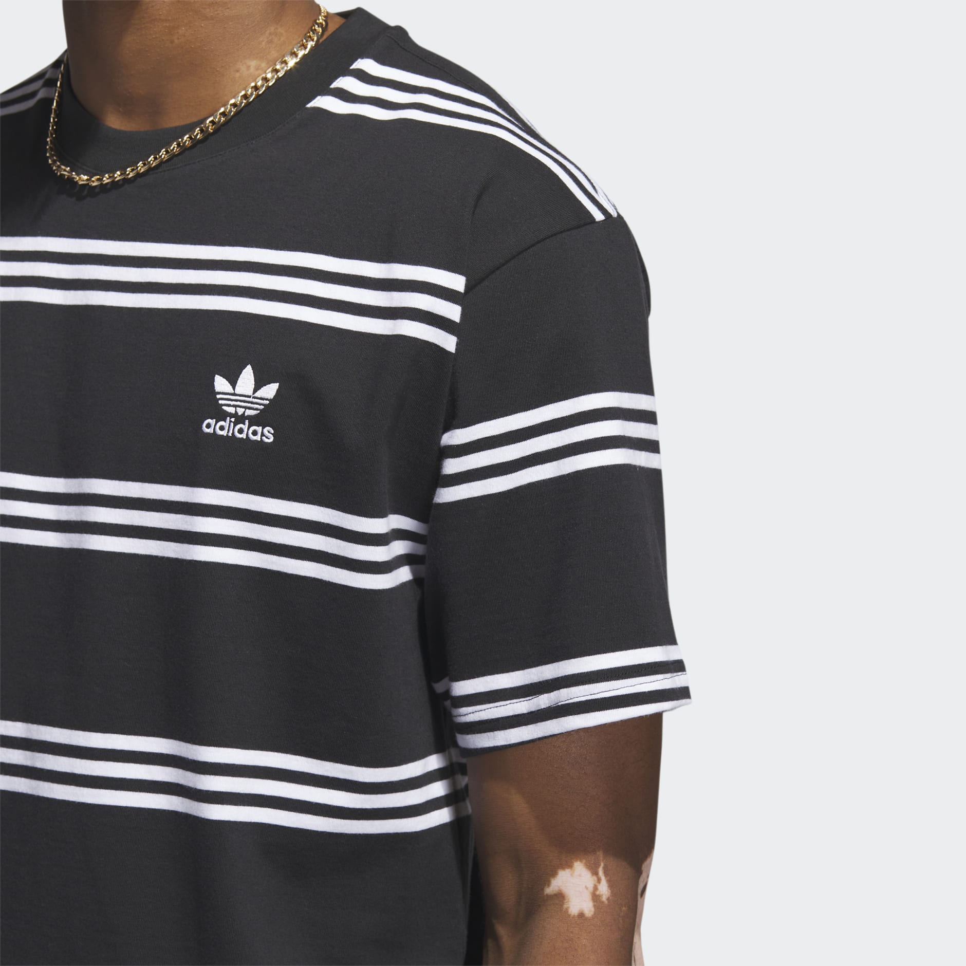 Men's Clothing - Engineered 3-Stripes Tee - Black | adidas Oman