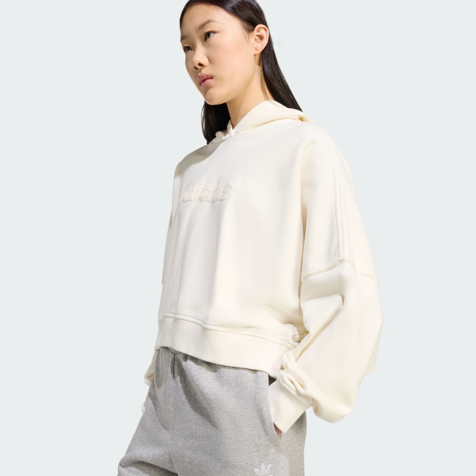 洗水短身有帽衫