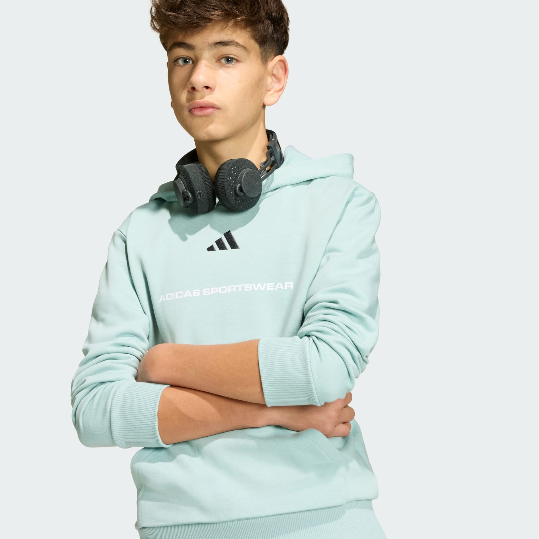 Majica s kapuljačom adidas Slogan Fleece Hoodie