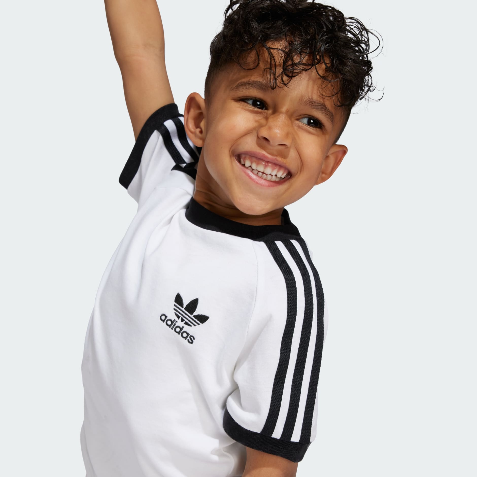 Tシャツ・カットソー adidas Adicolor Trefoil T-Shirt Kids White JE0517 Kids Clothing - Adicolor Trefoil Tee Kids - White | adidas Oman