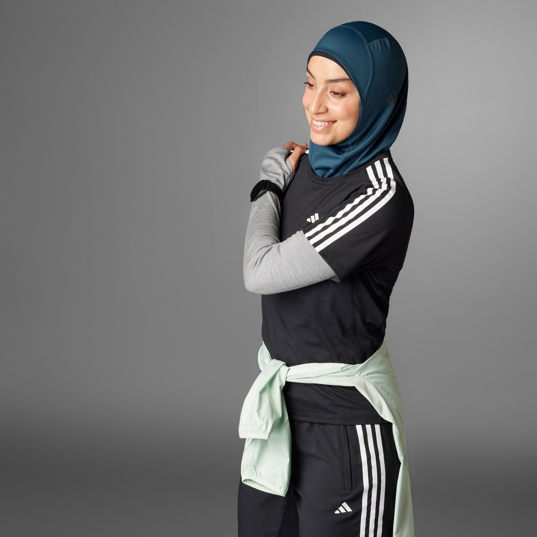 Own the Run 3-Stripes Tee