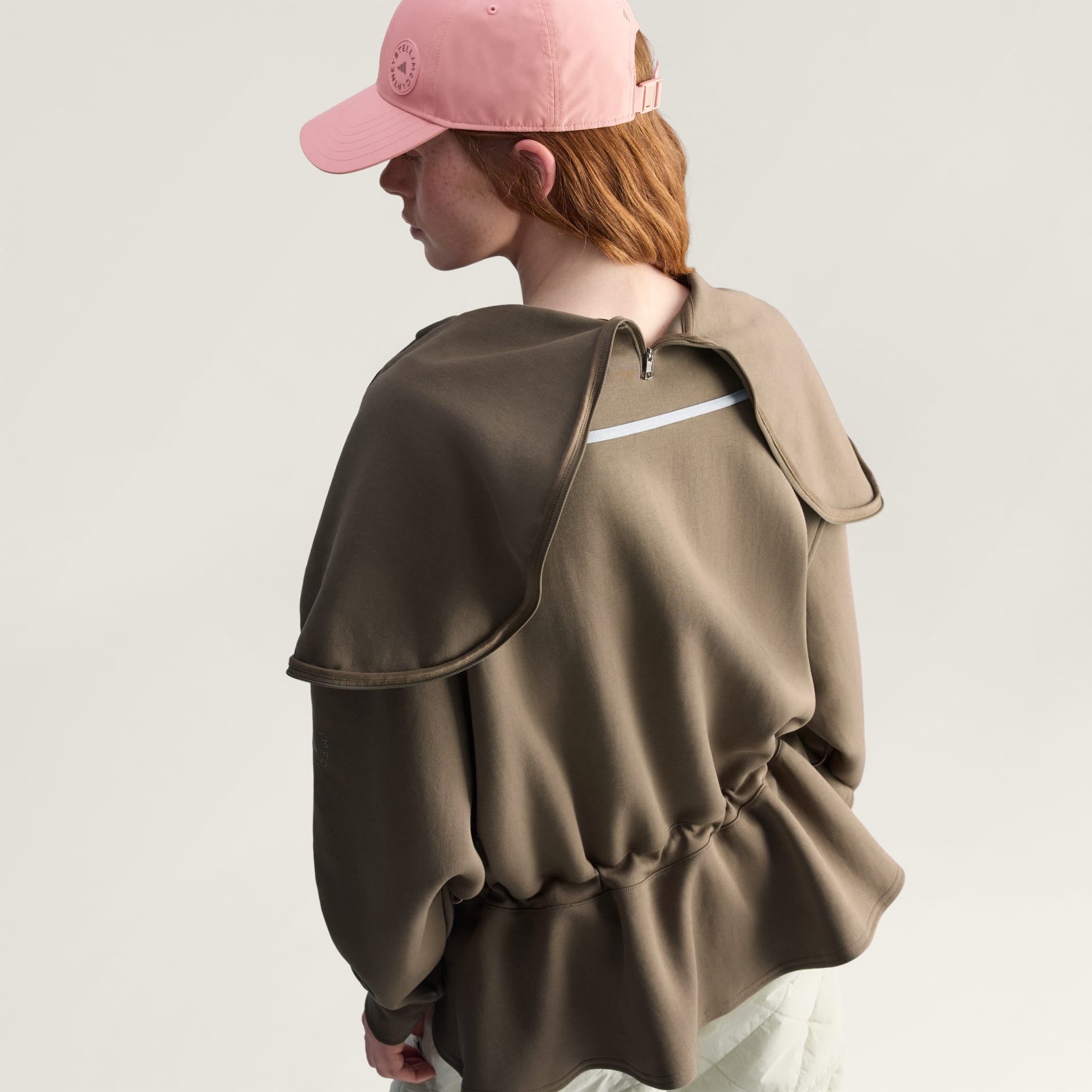 Hanorac adidas By Stella McCartney cu peplum