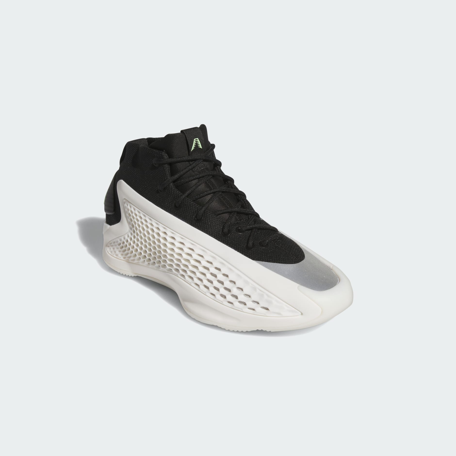 One black one shop white basketball shoes