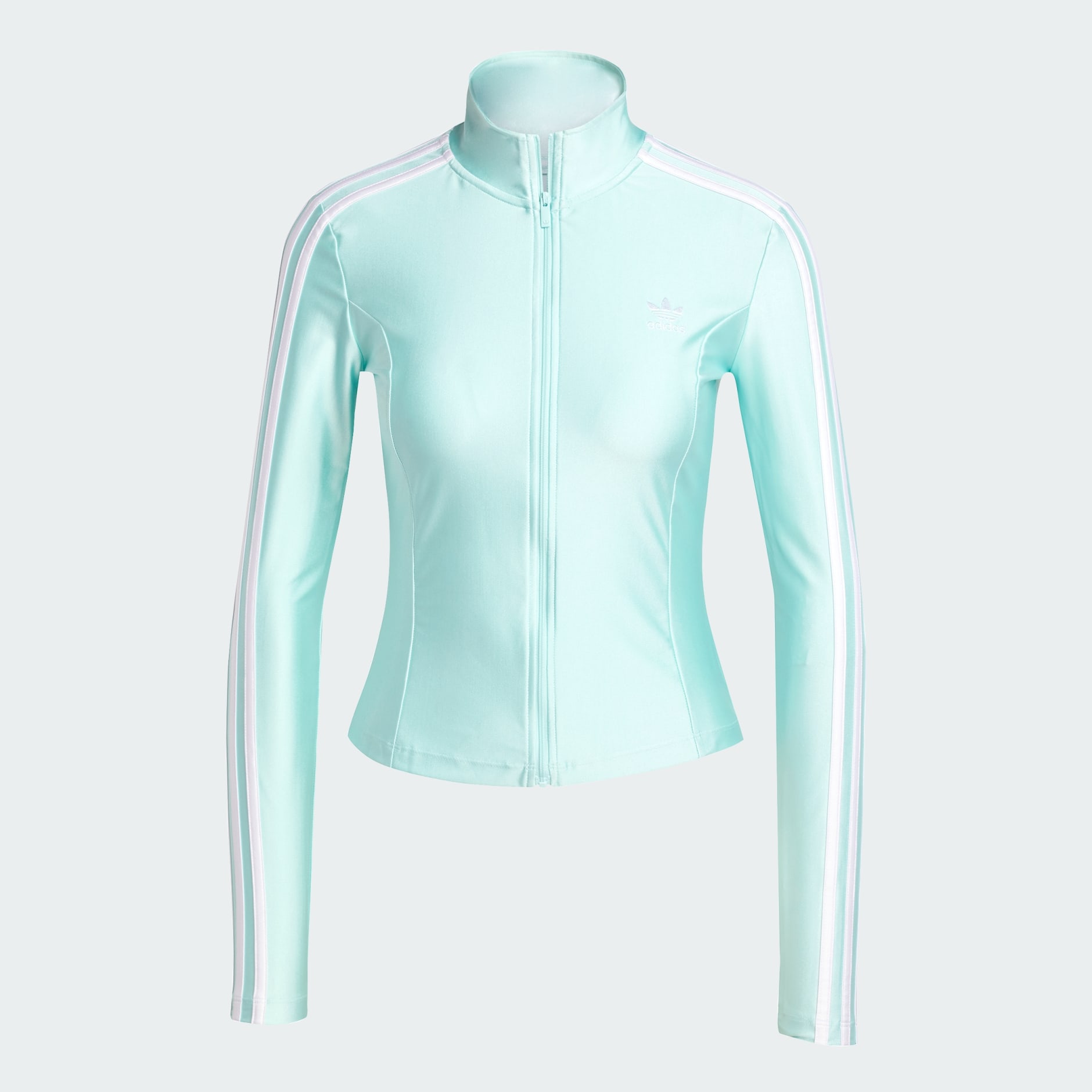 CLOTHING - Adicolor 3-Stripes Slim Track Top - Turquoise