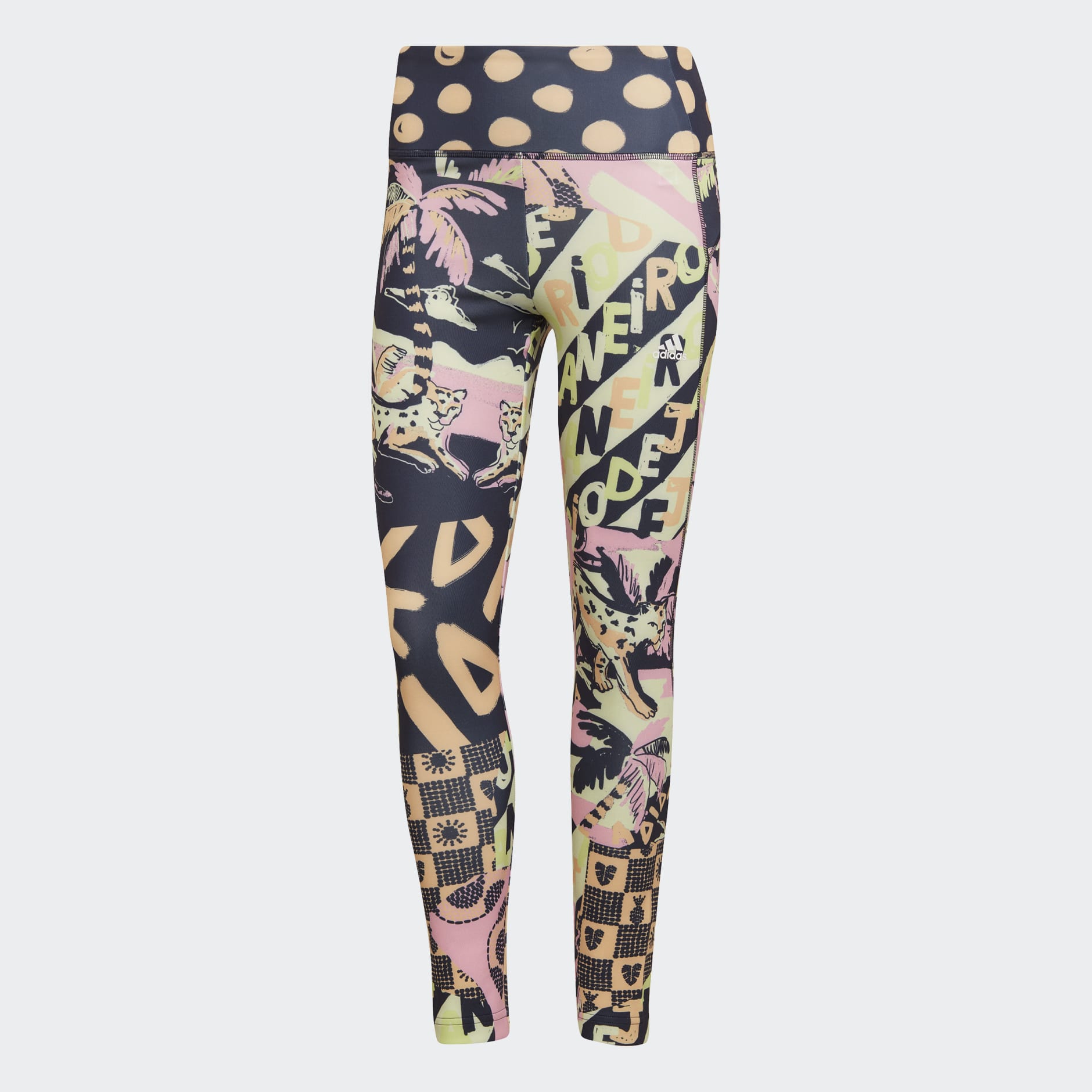 Farm Print Feel Brilliant AEROREADY High-Waisted 7/8 Tights